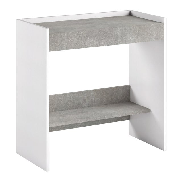 Scrivania salvaspazio  L 80 x H 78 x P 40 cm grigio