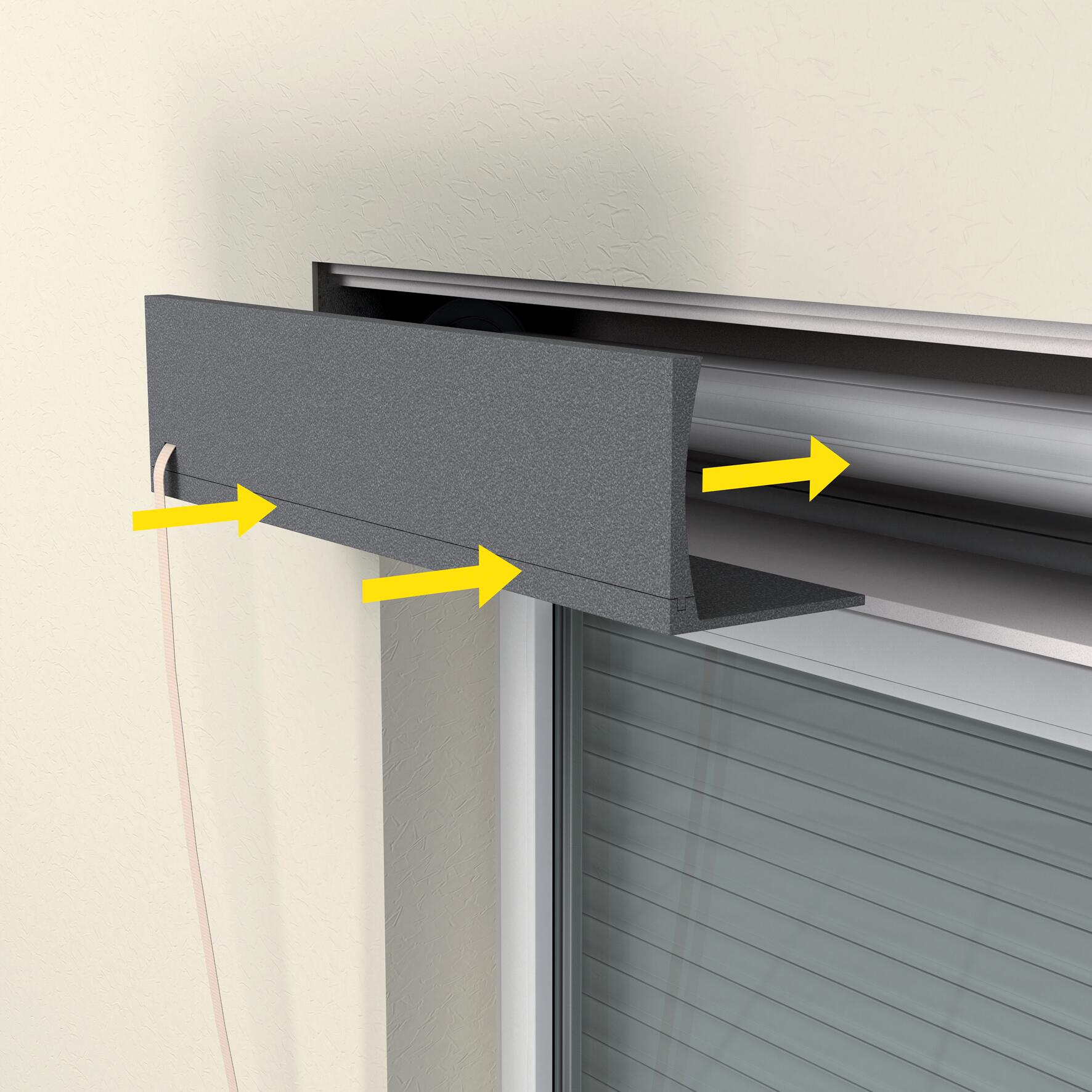 Isolante SAD cassoni tapparelle in polistirene L 1 x P 0.09 x H 0.24 m - 7