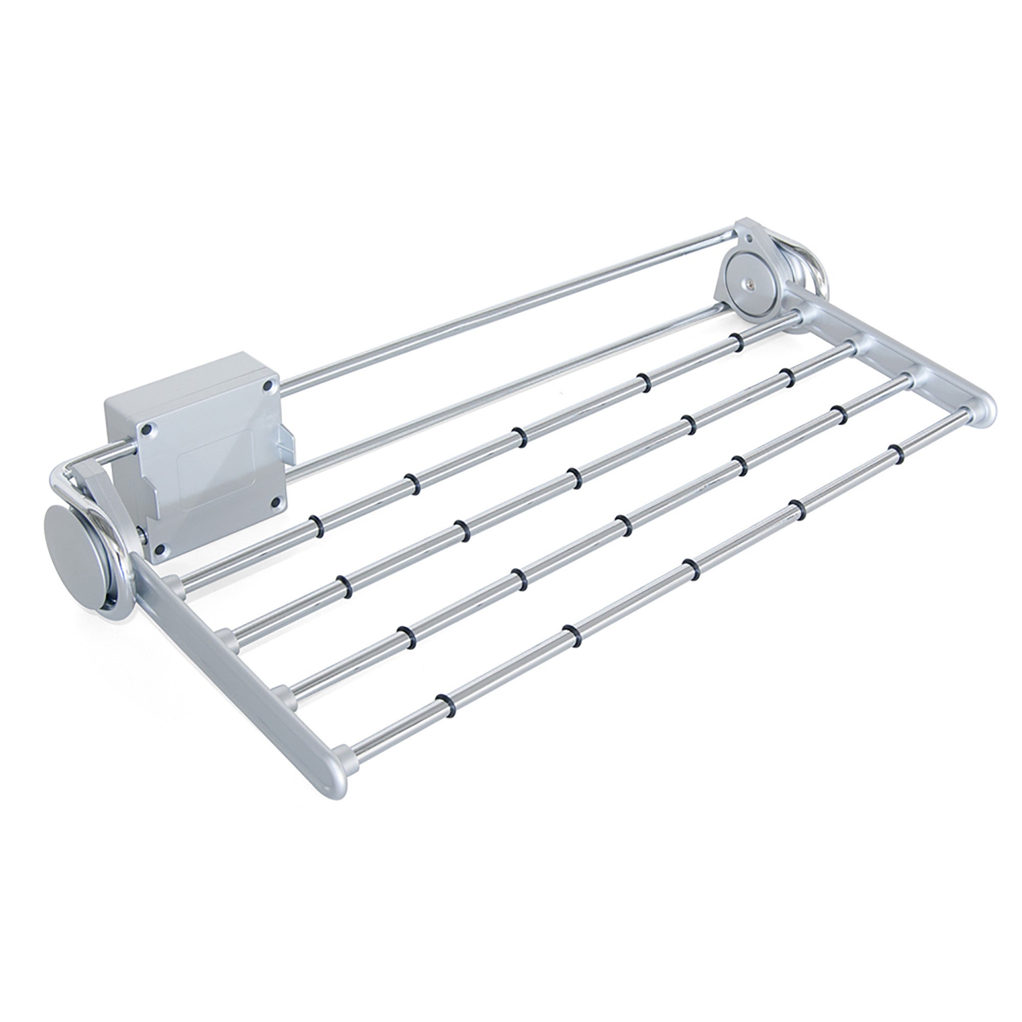 Porta pantaloni laterale estraibile 460 mm H 7.5 cmgrigio / argento - 2