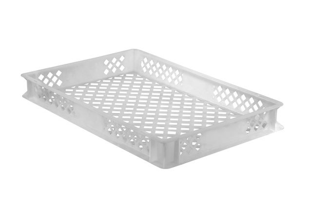 Contenitore per alimenti 11 Lt Eur fondo forato PAVONI in polipropilene bianco L 60 x H 7 cm