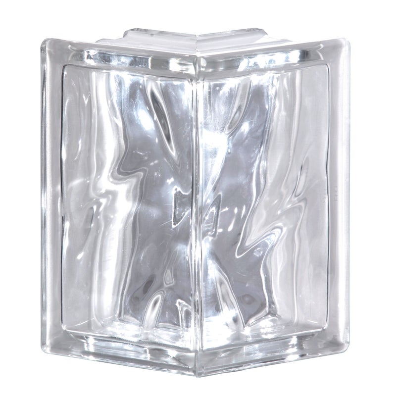 BORMIOLI Vetromattone Pure trasparente ondulato L 13.2 x H 19 x Sp 8 cm4 pezzi
