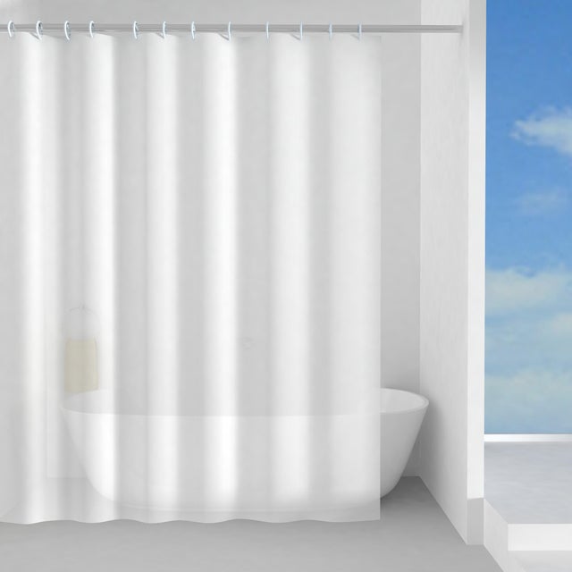 MULERN Arte Floreale Tende Doccia 240x200 cm con Anelli, Loto