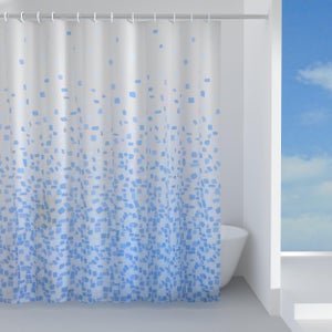 Tenda Da Doccia Antimuffa WOLTU 180x200cm Grigio - Idrorepellente, Poliestere, Con Ganci E Occhielli - Foto 2