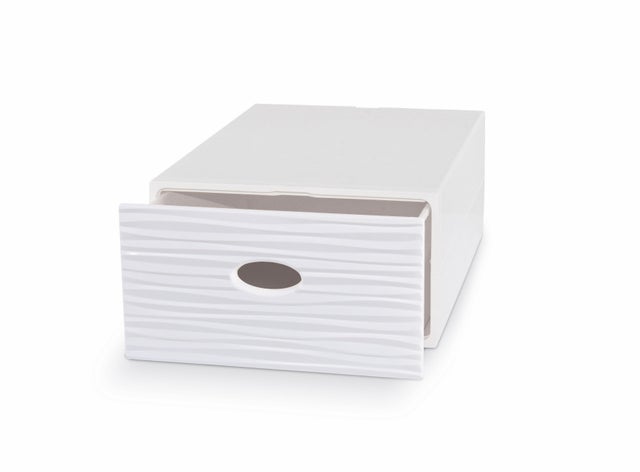 Cassetto singolo Qbox L 32 x  H 64 x  P 37.5 cm  bianco