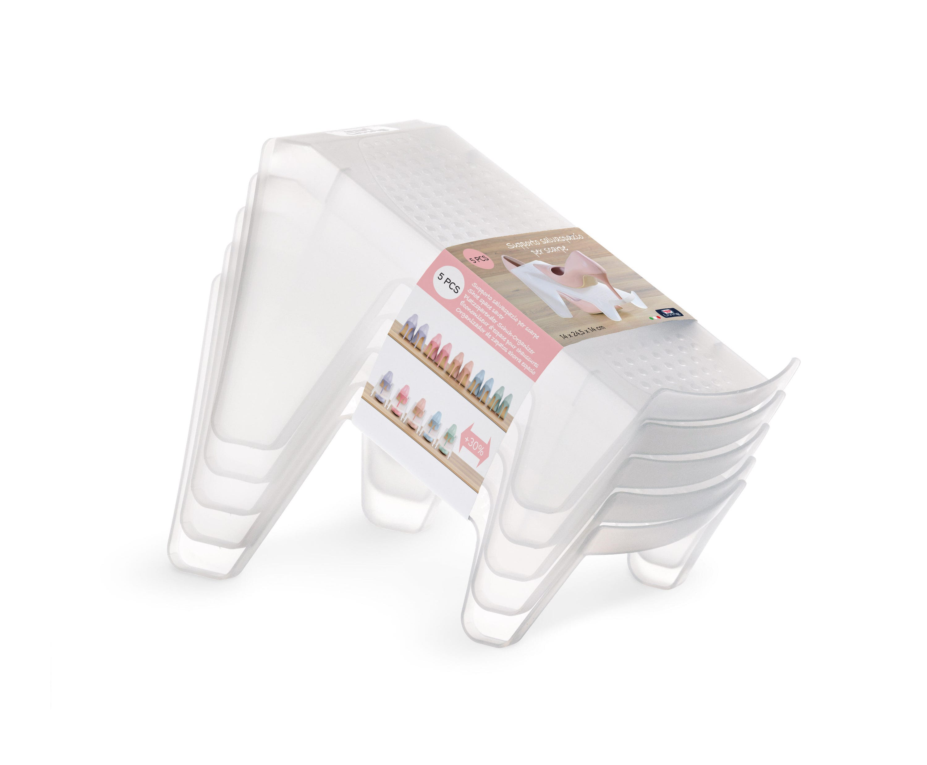 Set Di 2 Organizzatore Scarpe Sottoletto Con Coperchio Trasparente Set Di 2 Organizzatore Scarpe Sottoletto Con Coperchio Trasparente