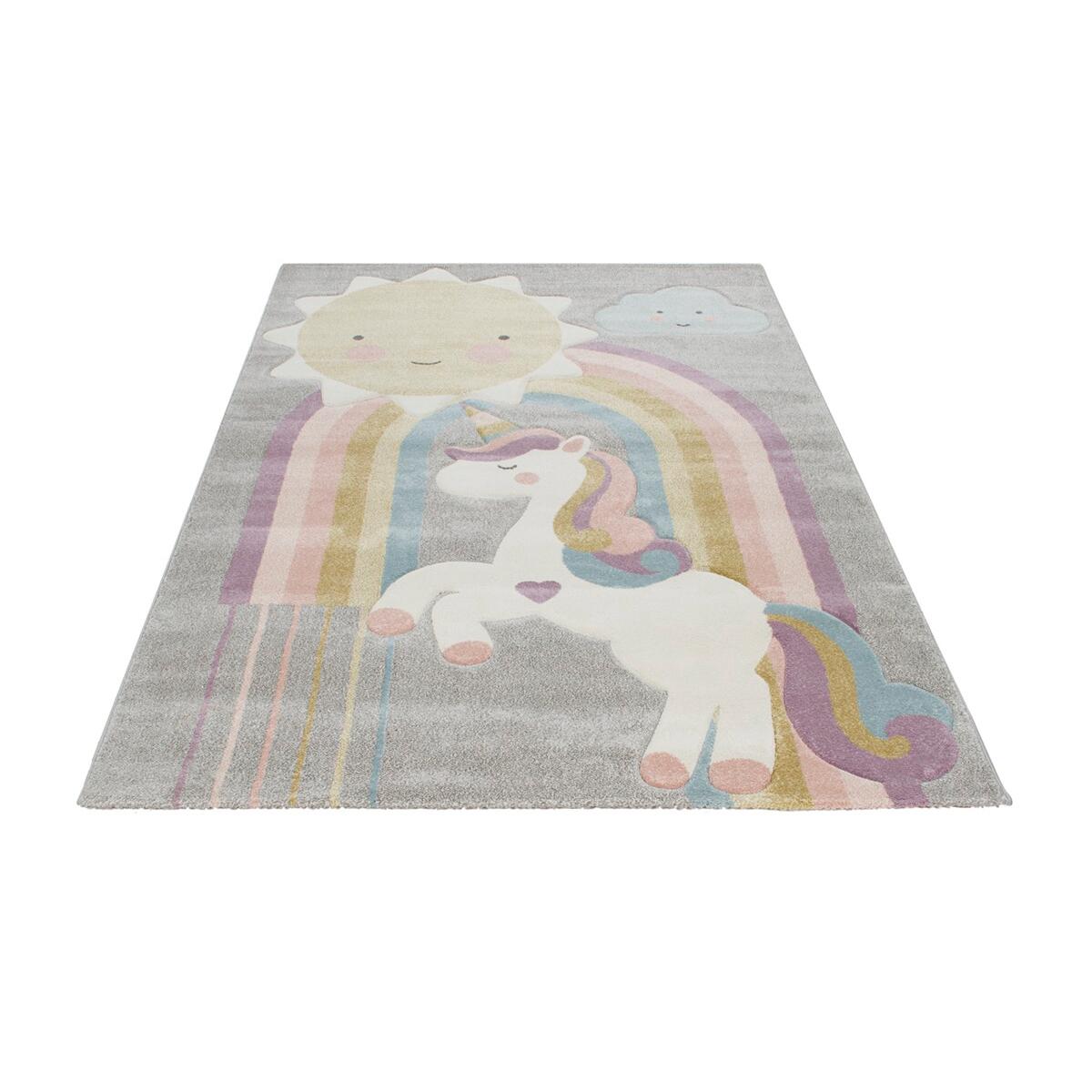 Tappeto UNICORNO in polipropilene, L 150 x L 100 cm, multicolore - 11