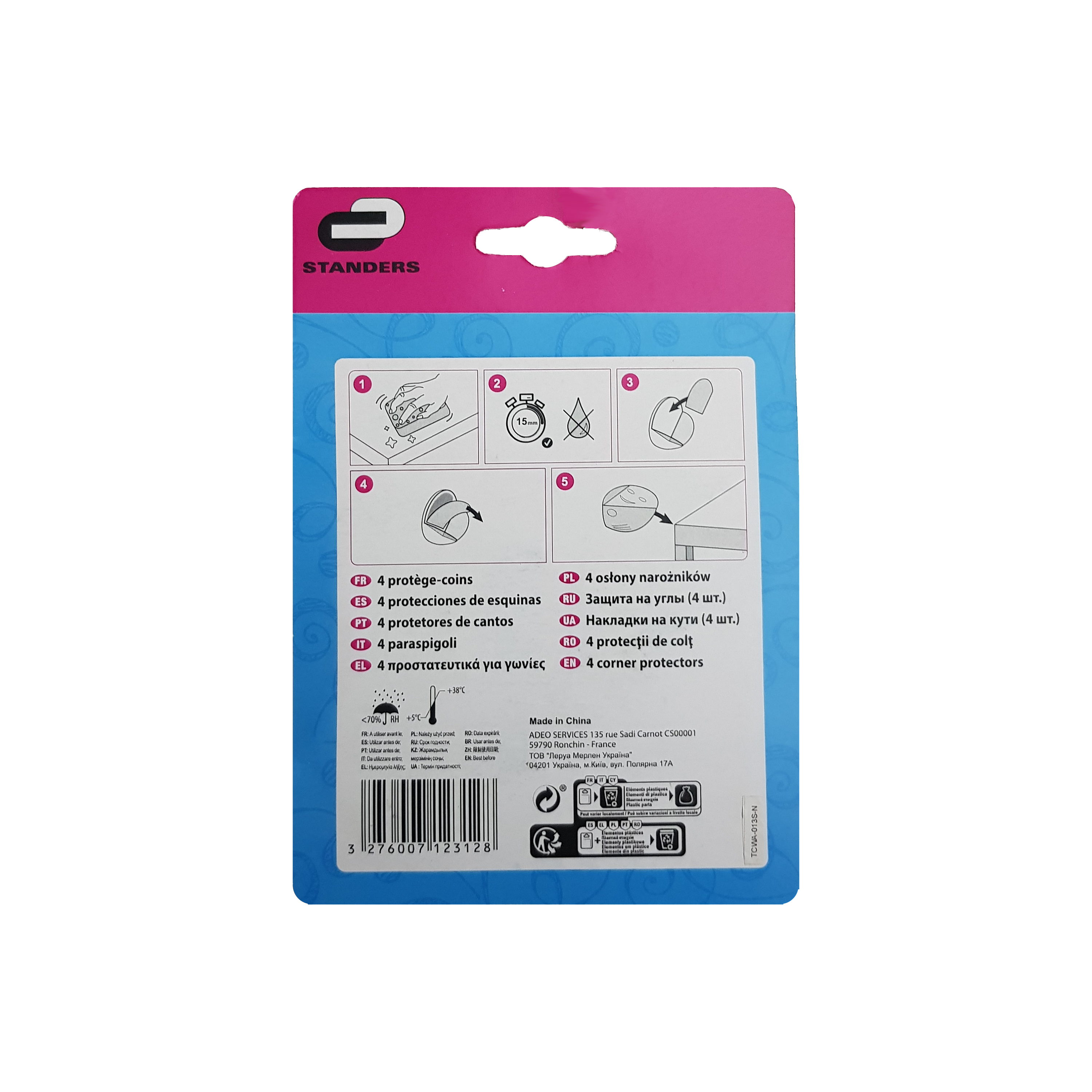 Lot de 4 protections d’angle Transparent STANDERS - 6