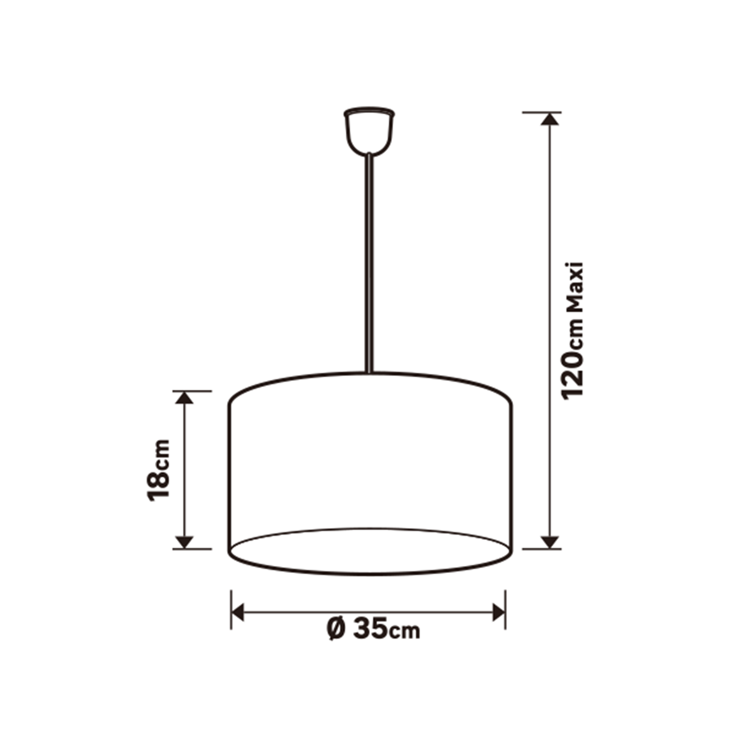 Lampa wisząca Hill niebiesko-zielona E27 Inspire - 4