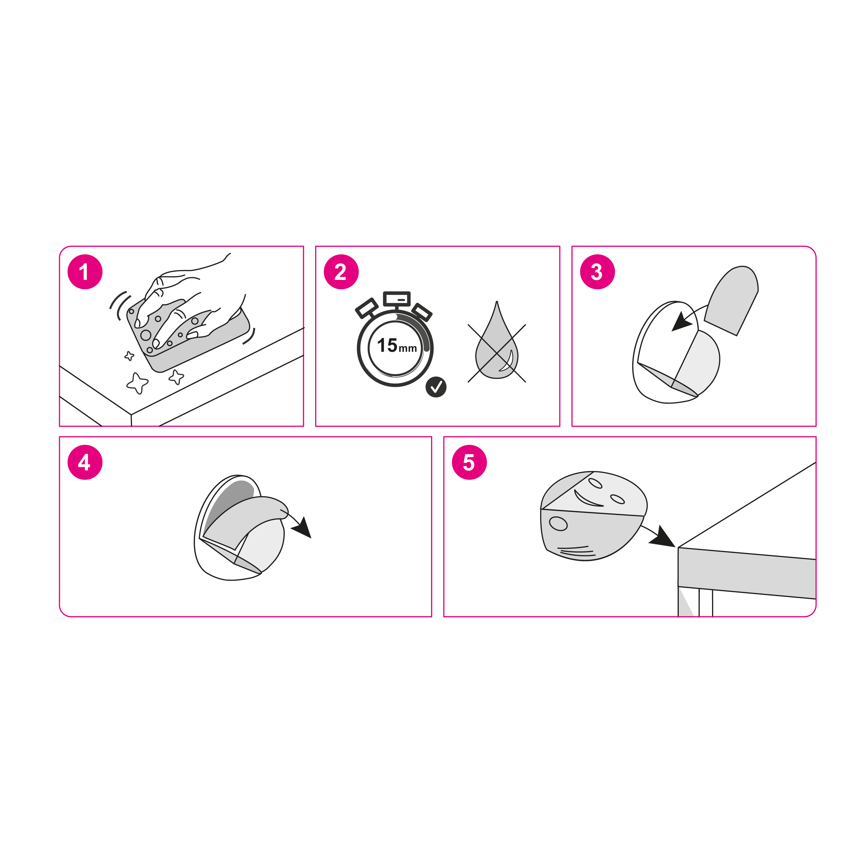 Lot de 4 protections d’angle Transparent STANDERS - 5