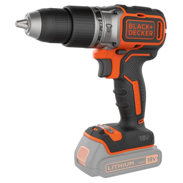 Taladro a batería BLACK + DECKER 18V Brushless - Sin batería - BL188N-XJ