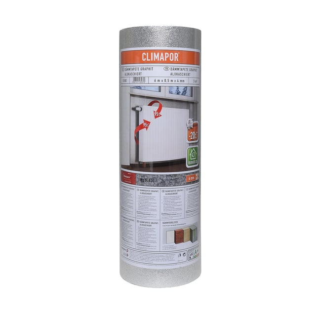 Isolante termoriflettente 3 m² SAARPOR Neopor L 0.5 x L 5 m densità 30 kg/m³