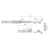 Set Di Guide Con Cuscinetti A Sfere E Regolazione In Altezza Per Cassetto/Ripi - Foto 2