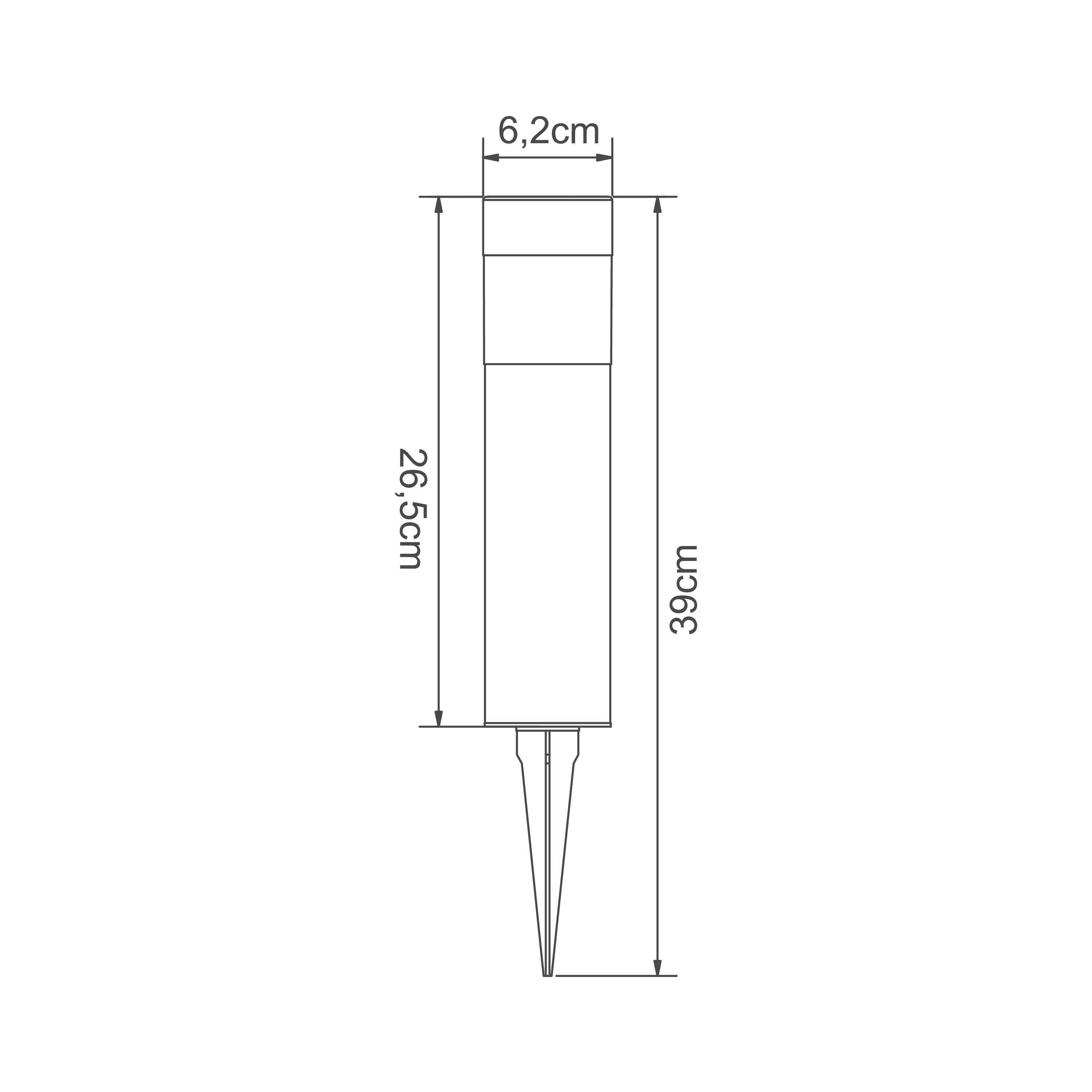 Picchetto solare Praia H39cm INSPIRE - 23