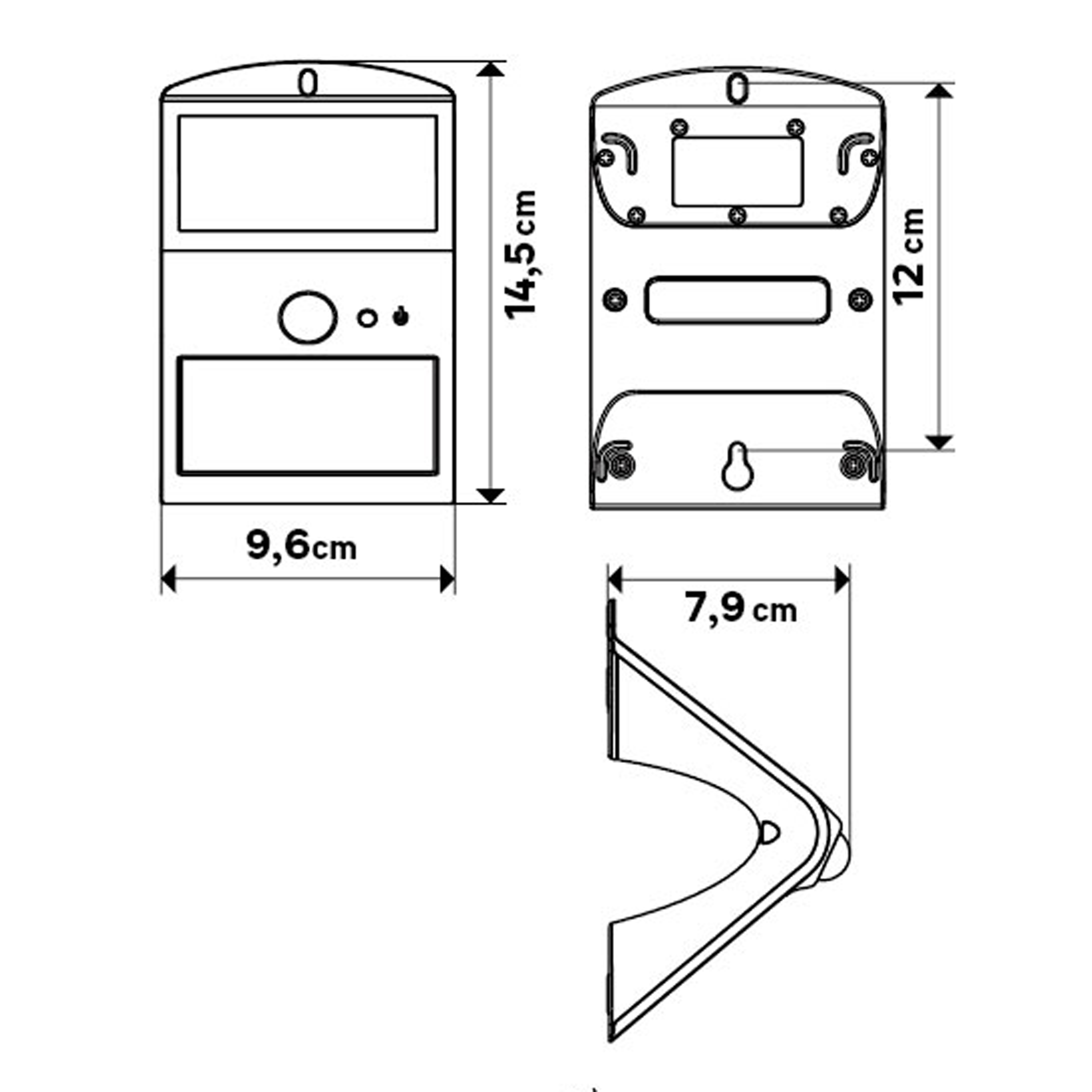 Applique solaire avec détecteur de mouvement Kano 220 Lumen noir INSPIRE - 5