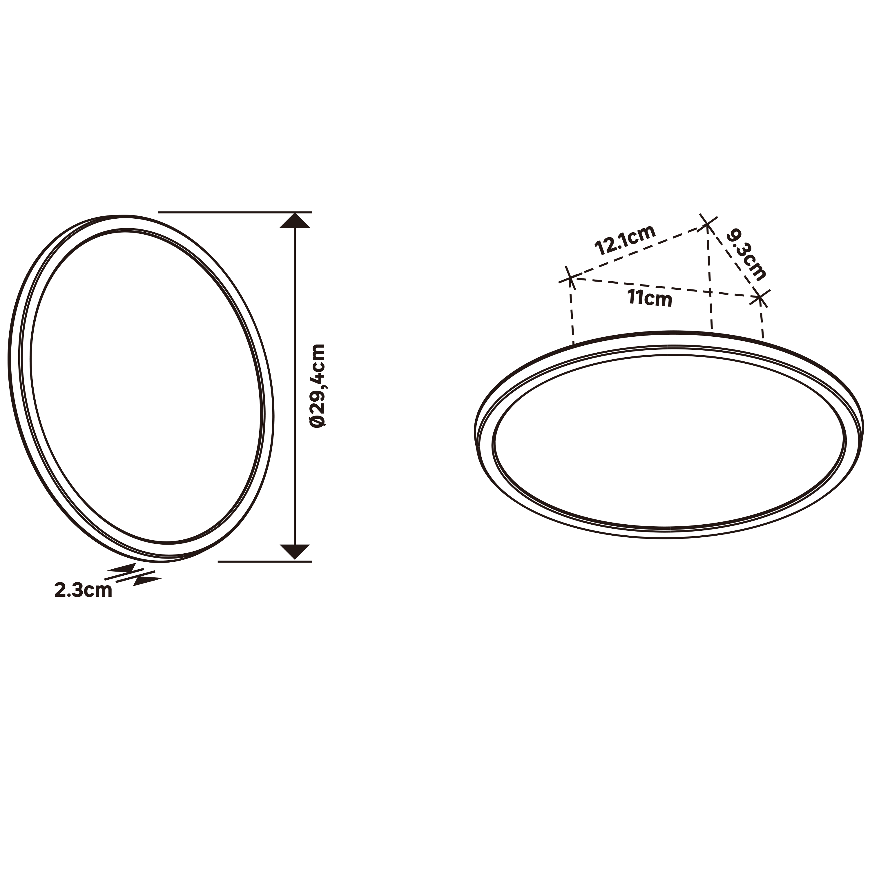 Candeeiro de teto com lâmpada de interior LED Lano Inspire 1700lm 29.4cm branco - 4