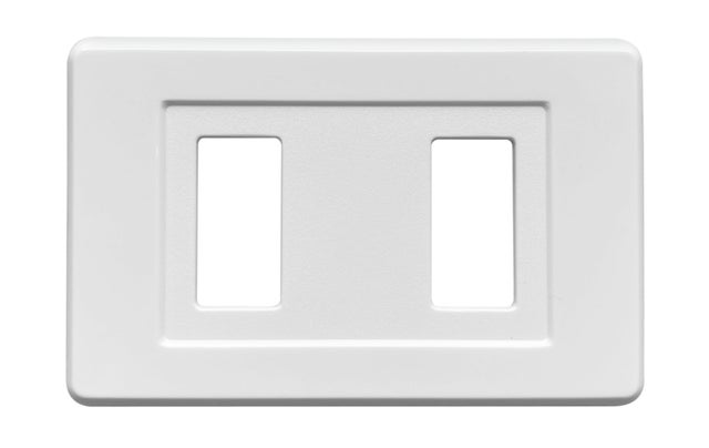 Placca 2 moduli serie Magic  CAL bianco