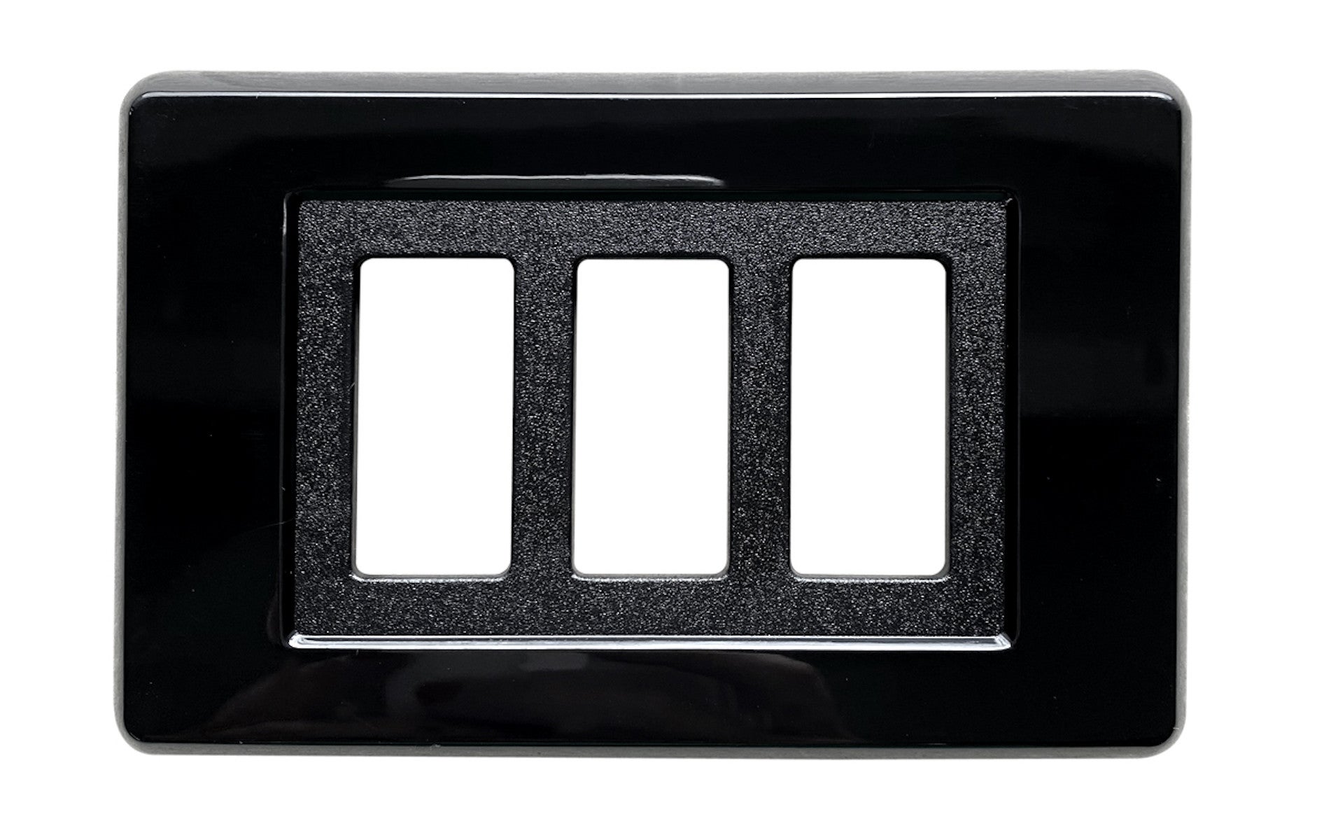 10 Plaques, 3 Modules/places, Compatible Avec BTicino Magic, Noir