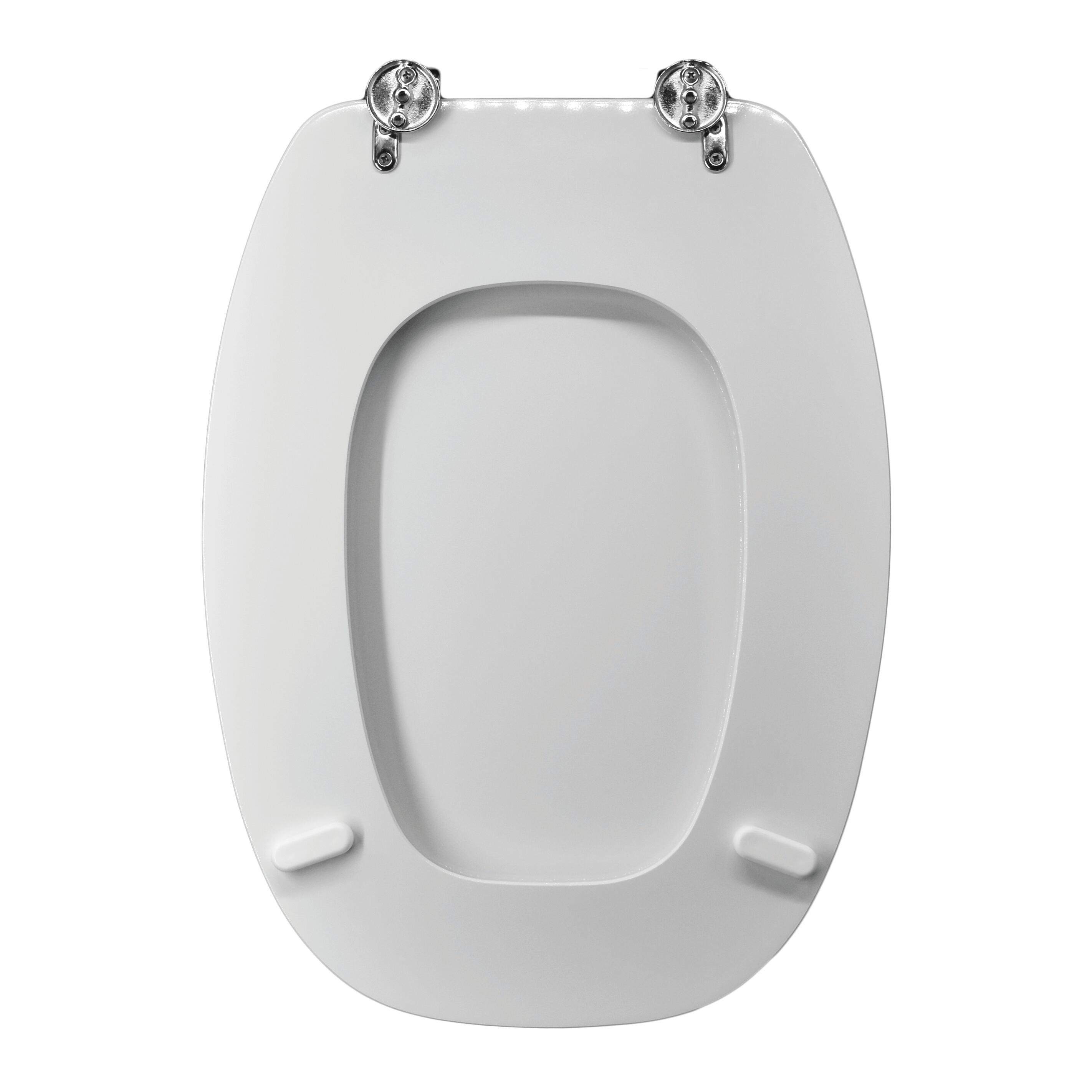 Copriwater Italica rettangolare dedicato per serie sanitari in mdf bianco - 3