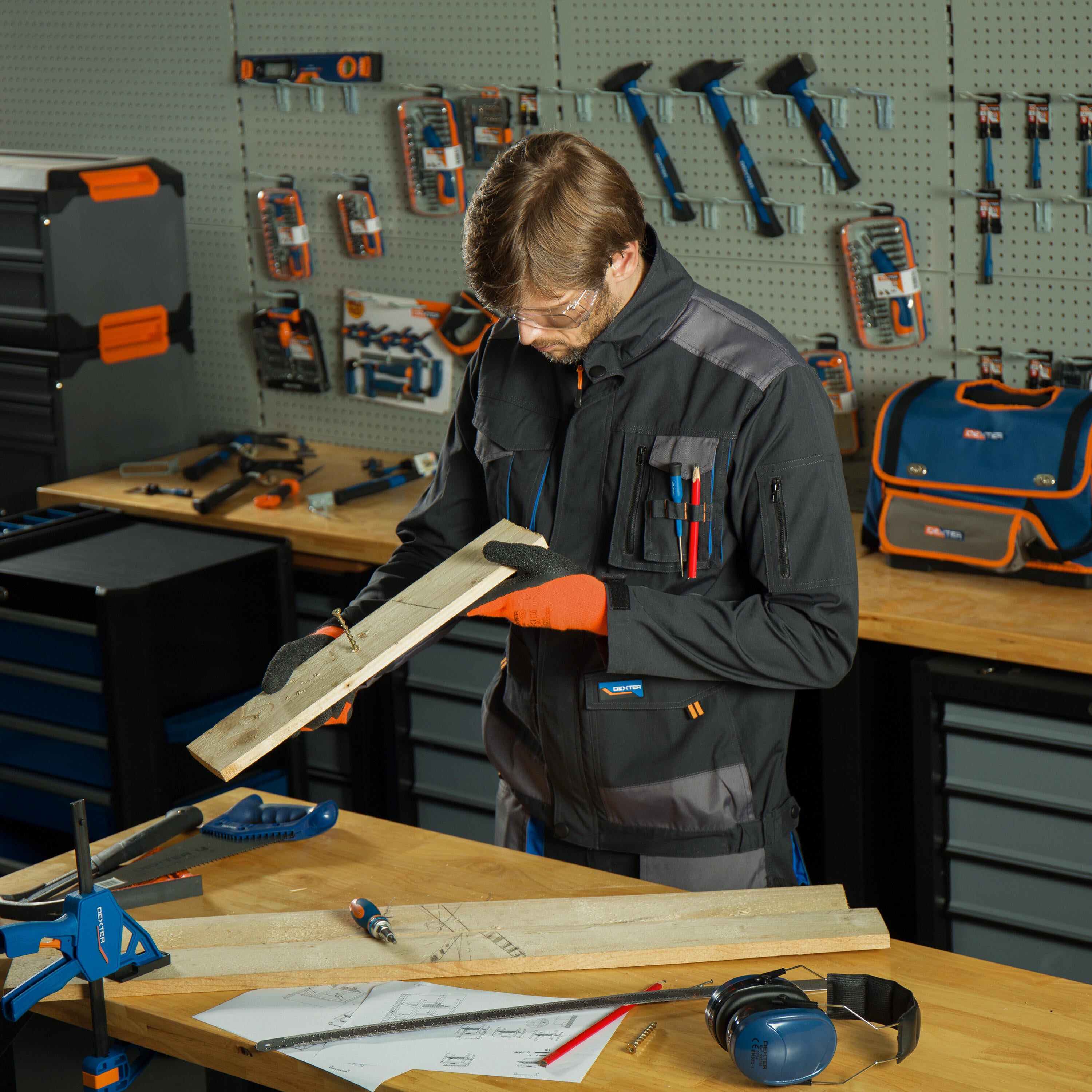 Veste de travail DEXTER noir / gris taille M - 3