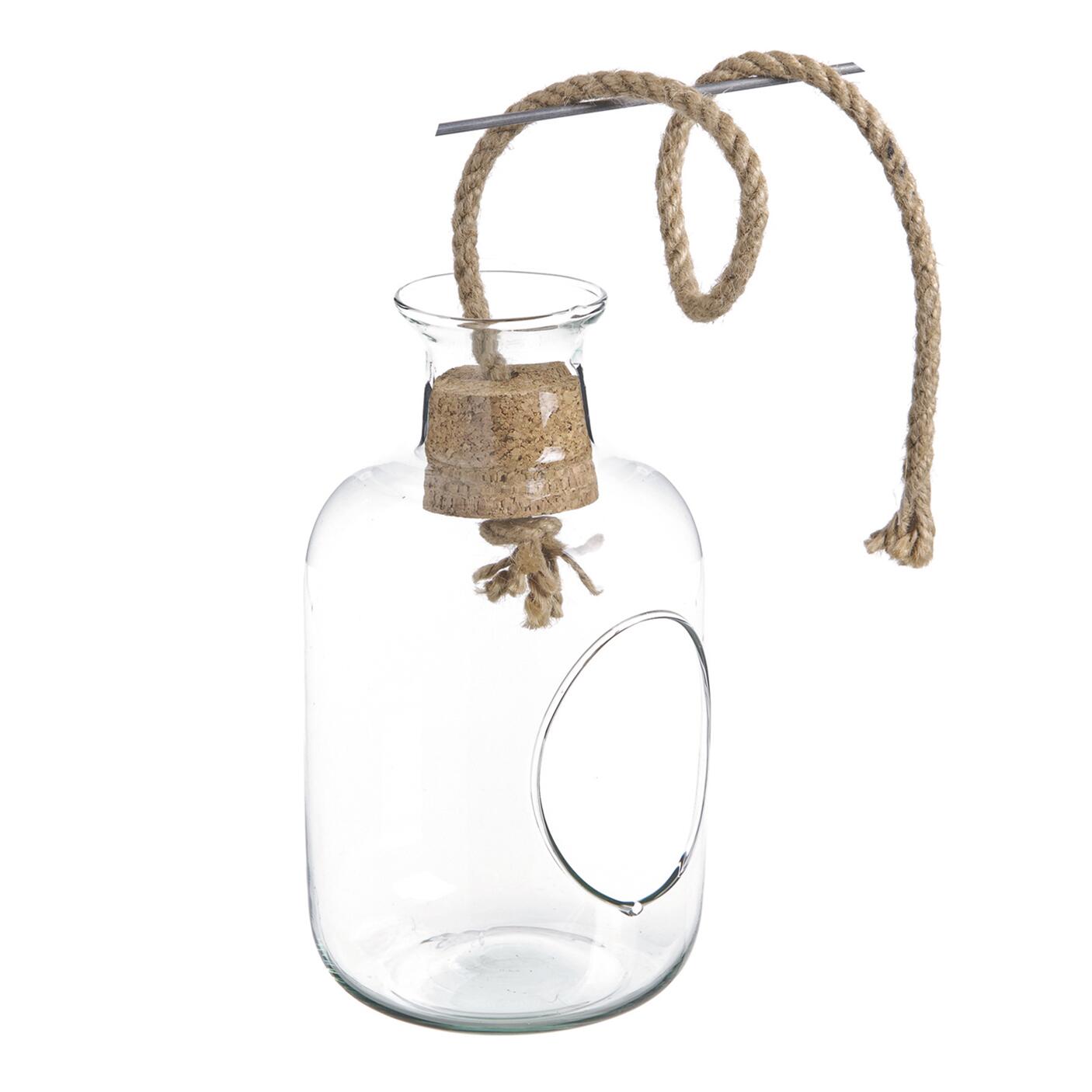 Vaso in vetro trasparente, recipiente a forma di sfera - 20 x 18 cm Vaso in vetro trasparente, recipiente a forma di sfera - 20 x 18 cm
