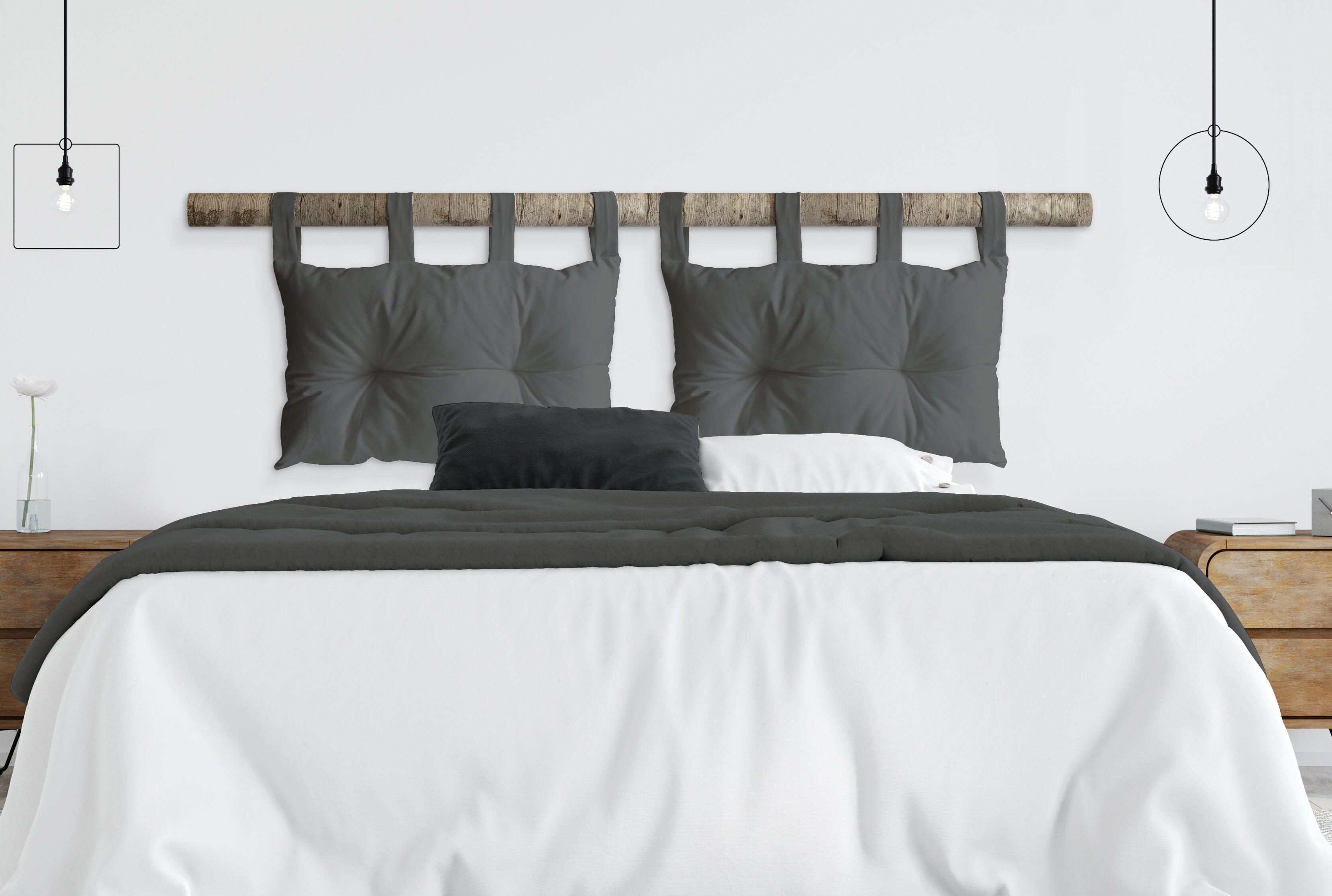 Copri Testiera Letto In Velours - Elasticizzato E Lavabile