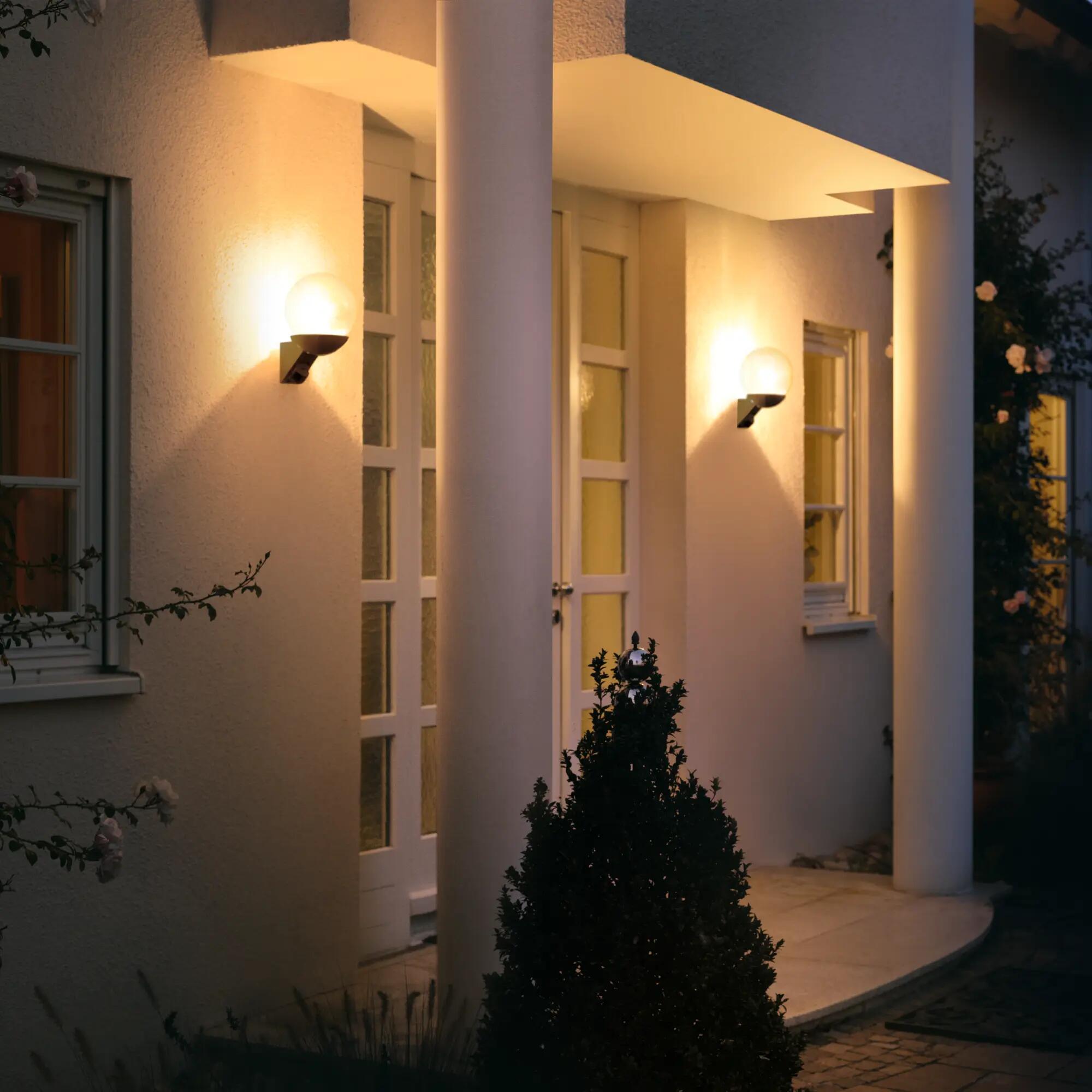 Applique classico da esterno L 585S nero con sensore di movimento IP44 E27 STEINEL - 10