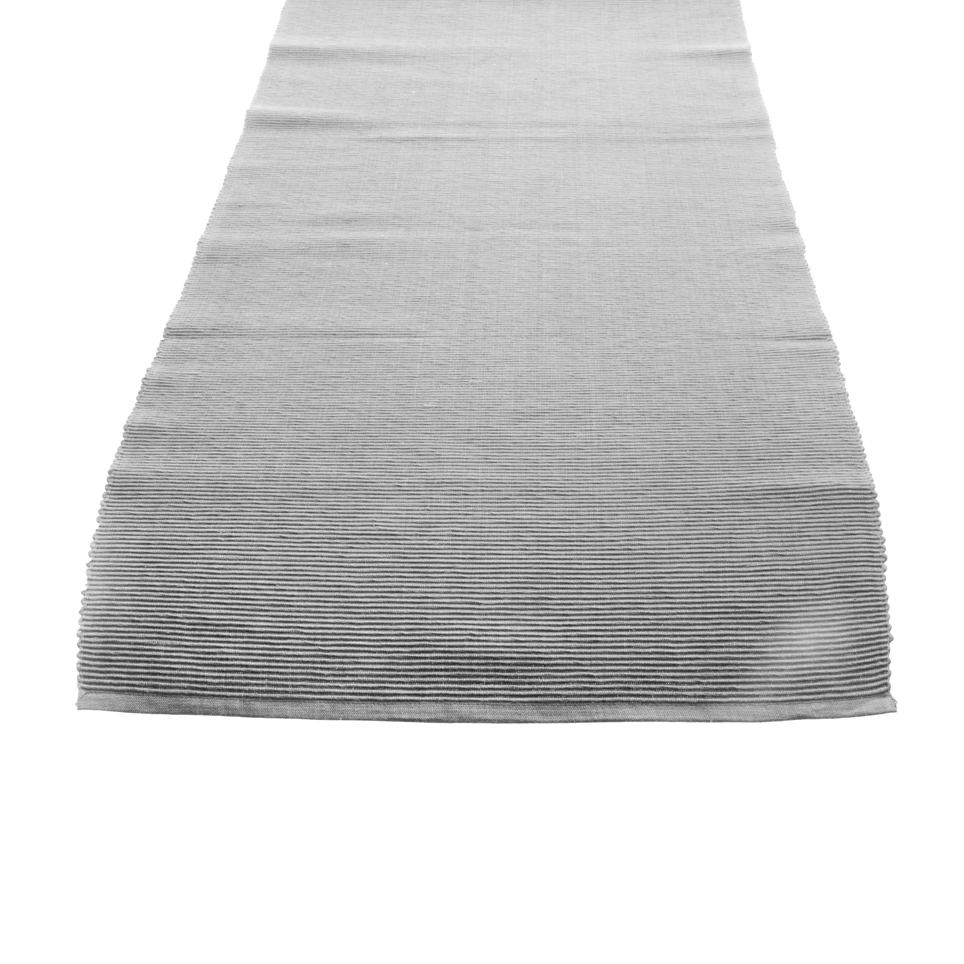 Runner Da Tavolo In Lino Grigio Chiaro - 228x30 Cm - Qualità Ristorante - Servewell