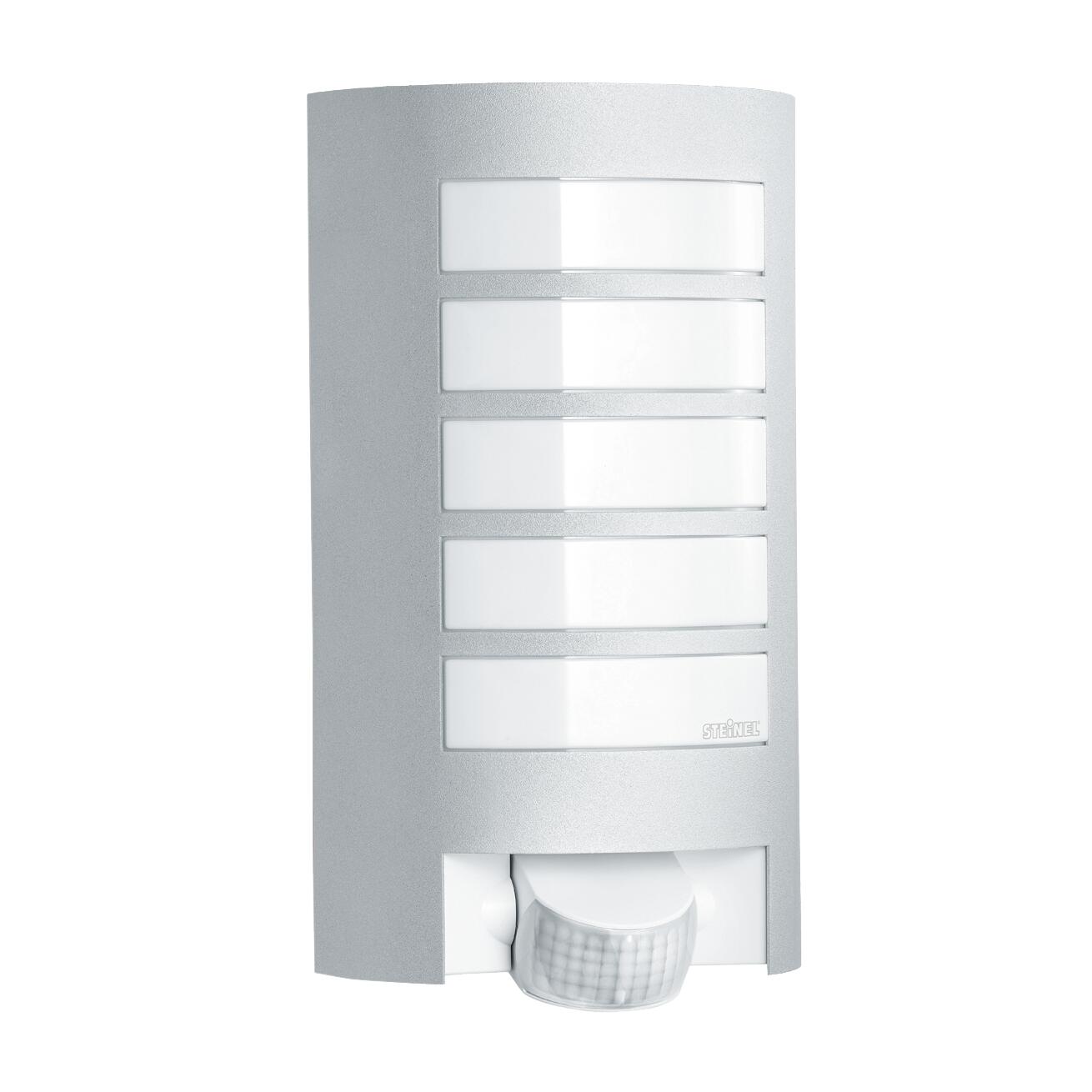 Applique moderno da esterno L12 grigio alluminio con sensore di movimento IP44 E27 STEINEL - 7