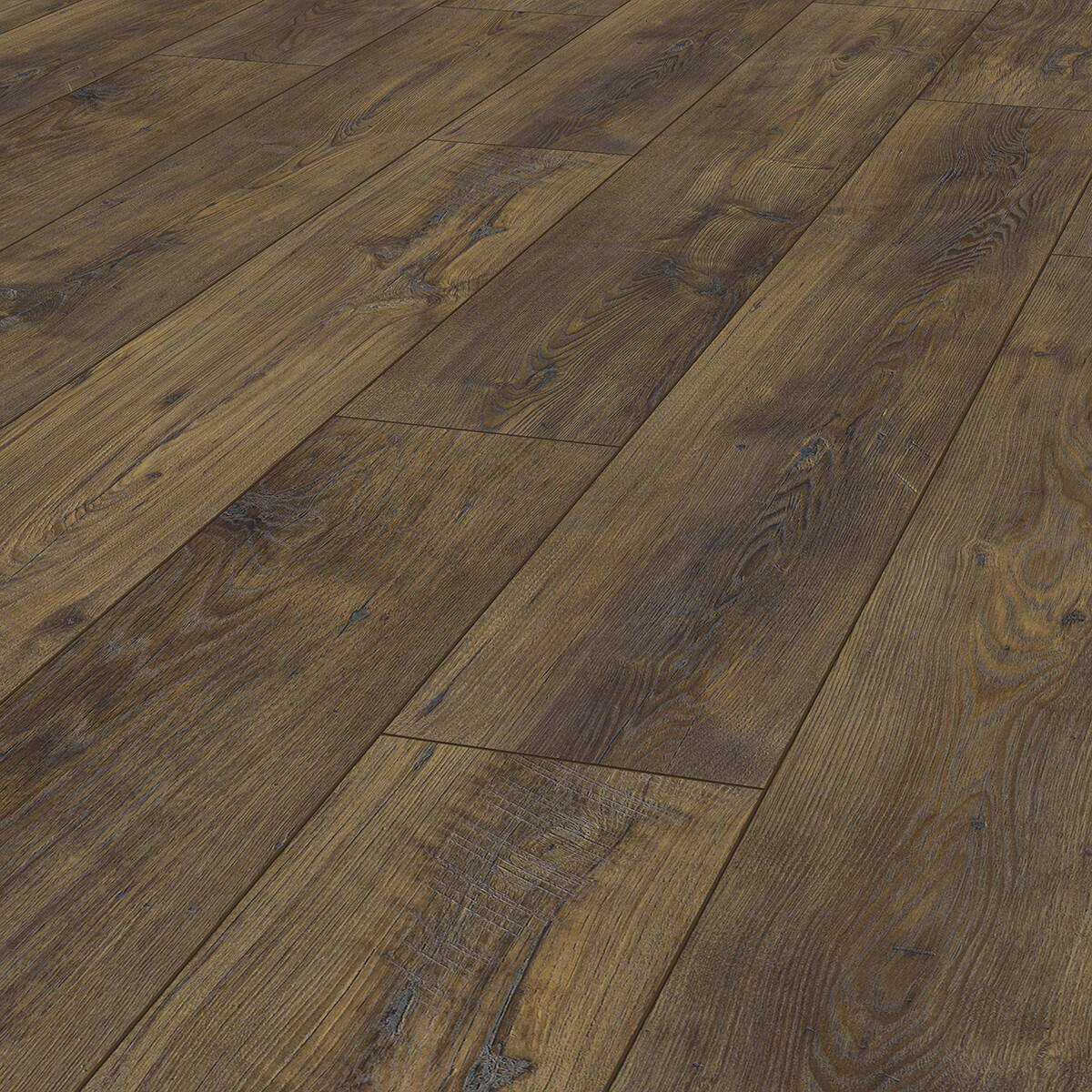 Pavimento laminato effetto legno marrone, AC5 classe 33, sp. 10 mm, Chalet, 1.598 m² - 3