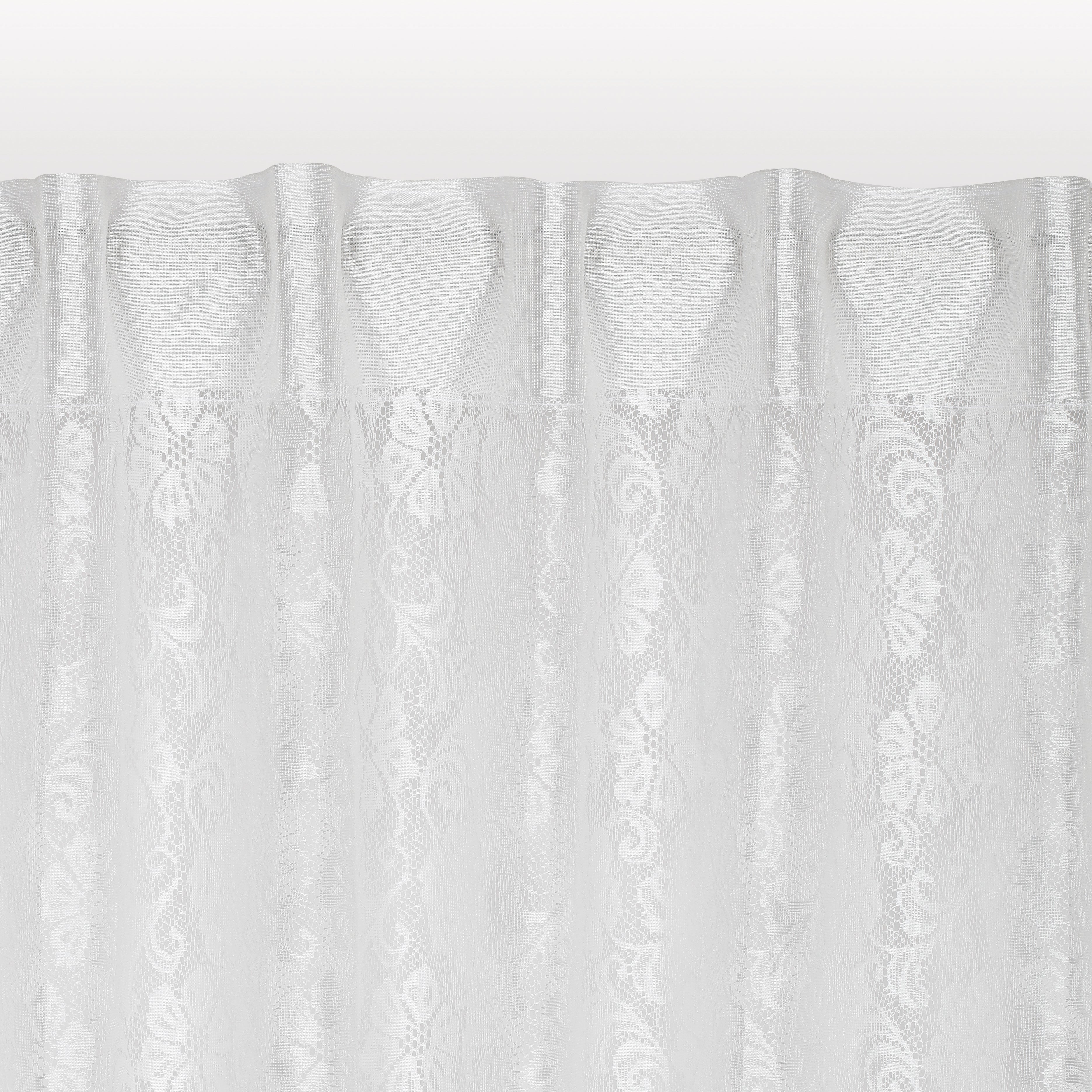 Tenda Daisy beige, fettuccia e passanti nascosti 140x290 cm - 10