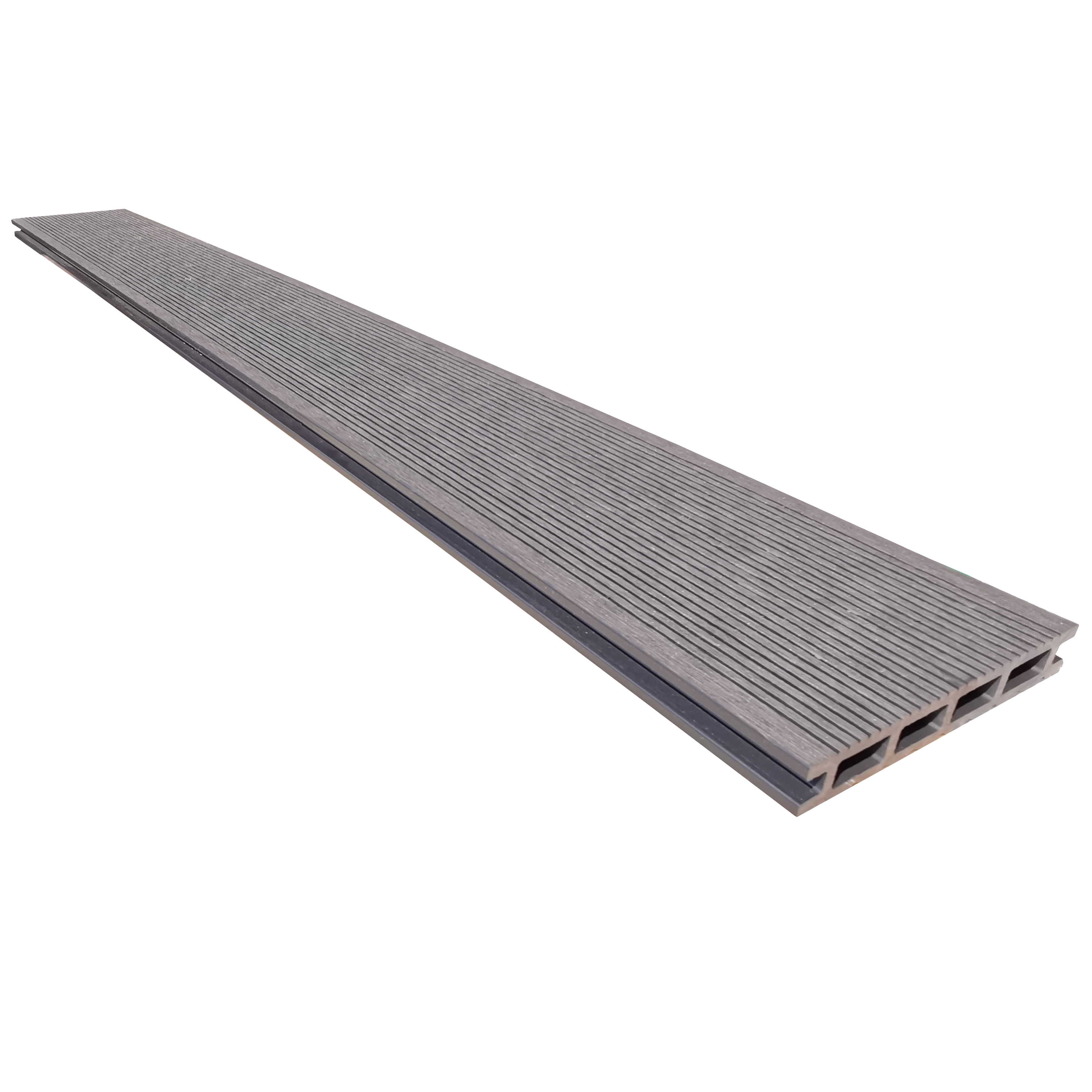 Listone con fissaggio a clip in composito di legno e plastica (wpc) Atlas grigio antracite L 240 x L 14.5 cm x Sp. 21 mm - 13