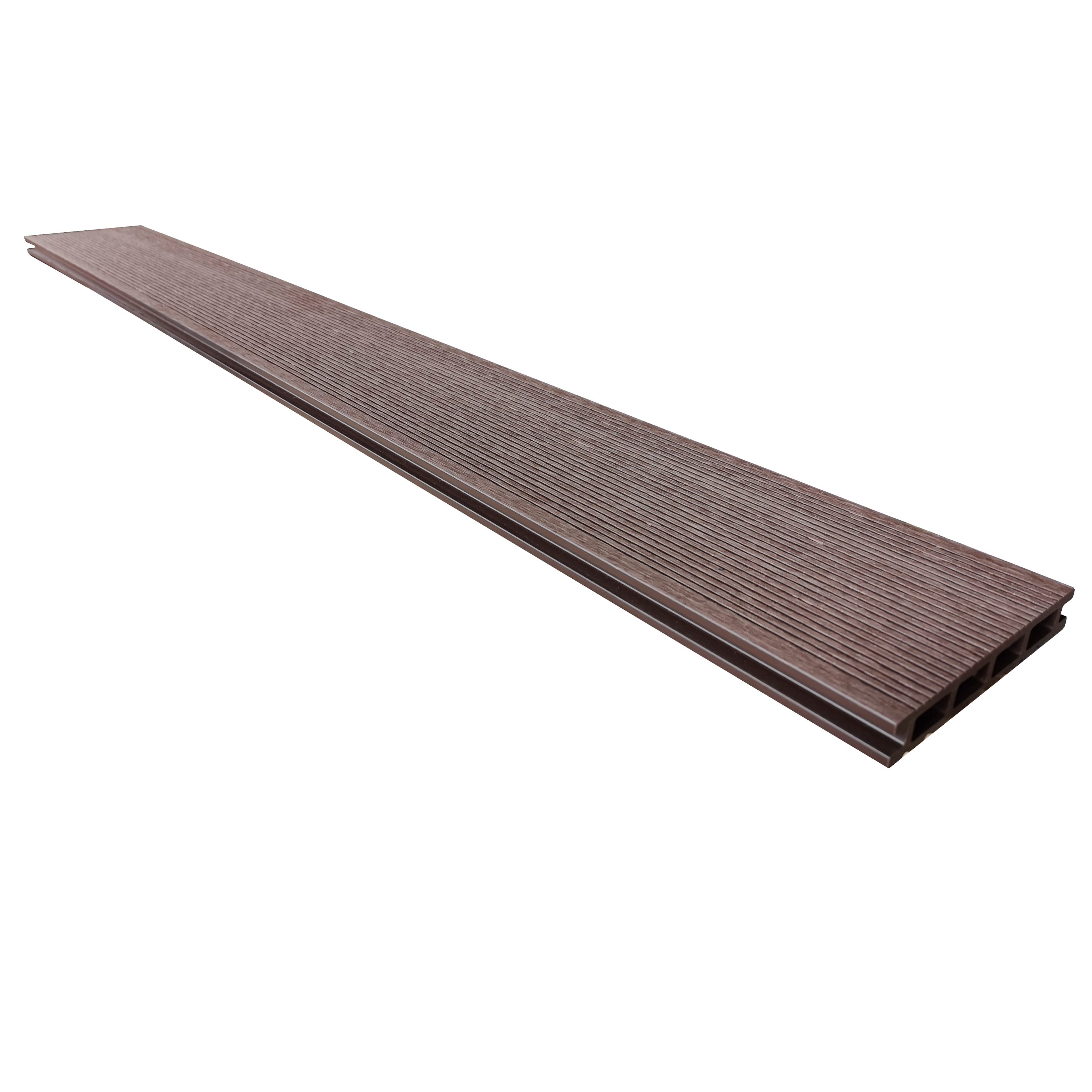 Deck de composite Naterial 240x14,5x2,1 cm castanho - 2