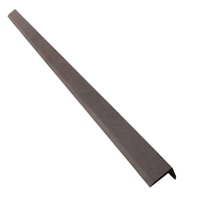 Leroymerlin Profilo angolare NATERIAL Atlas Rio composito di legno e plastica (wpc) 240 x 4 cm grigio scuro 1 pz