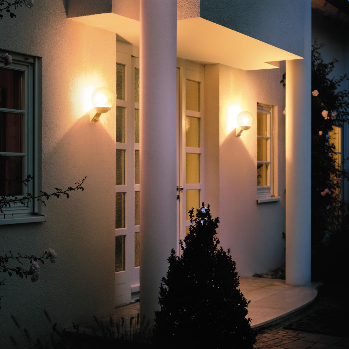 Applique classico da esterno L 585S bianco con sensore di movimento IP44 E27 STEINEL - 7
