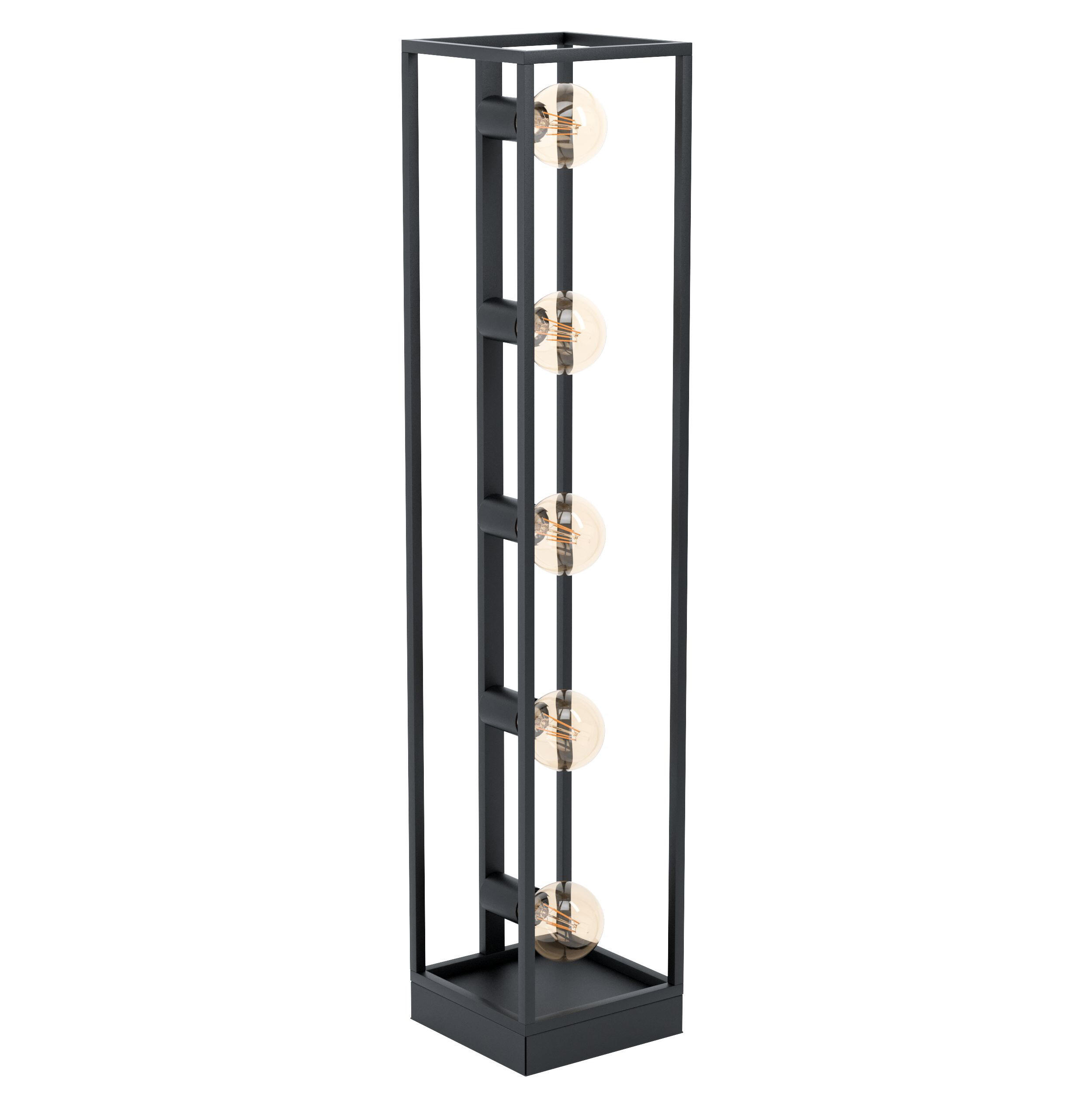 Lámpara de pie inspire eldrick de 5 bombillas e27 máx. 40w, metal negro, 100 cm