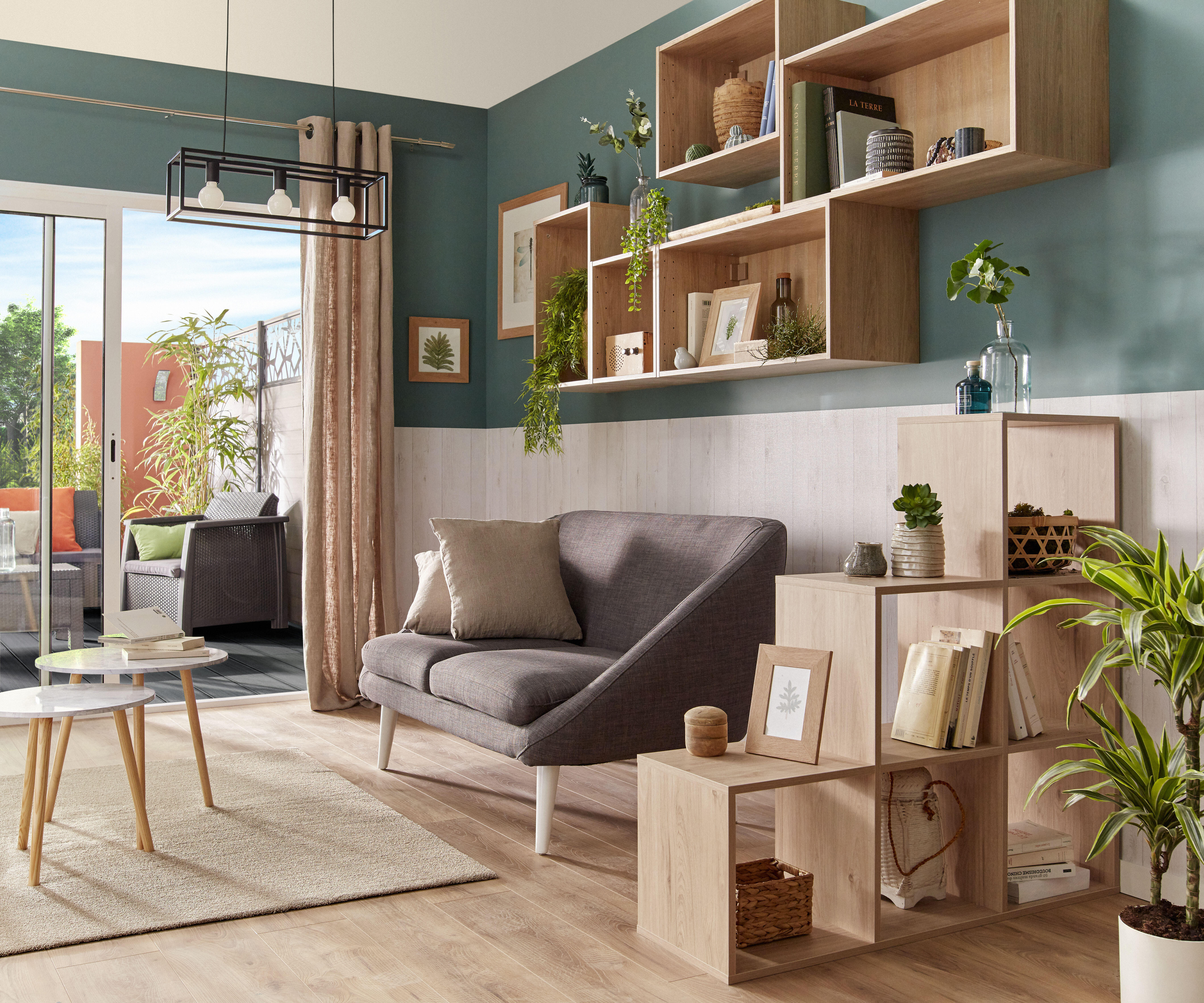 Lampa wisząca Eldrick czarna 3 x E27 Inspire - 4