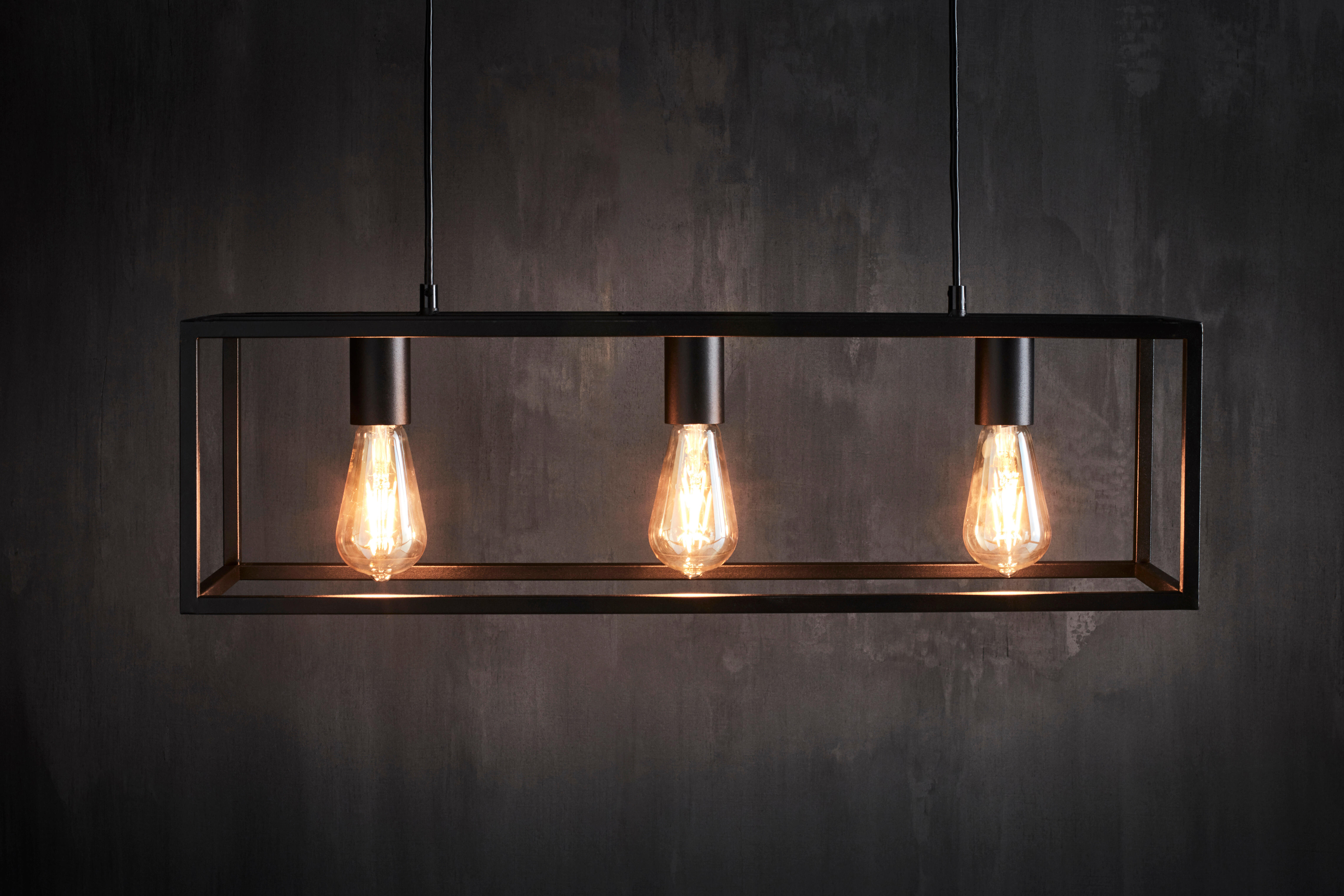 Lampa wisząca Eldrick czarna 3 x E27 Inspire - 5