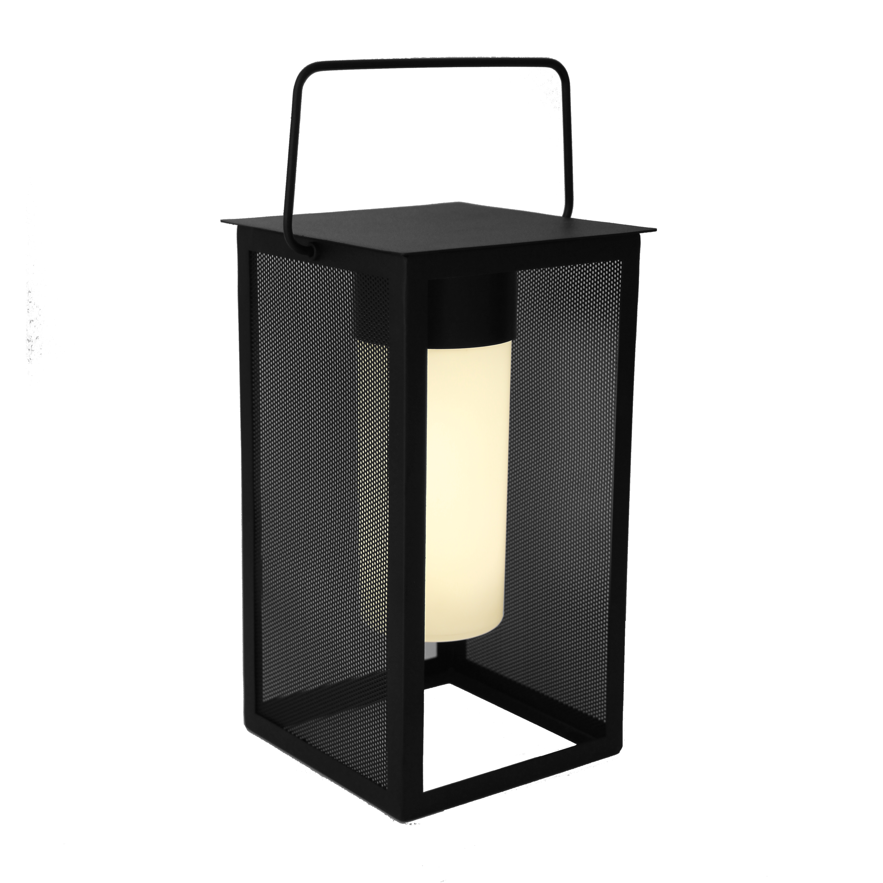 Lámpara de mesa LED Meshy INSPIRE con estructura negra luz neutra 4000K de pilas - 3