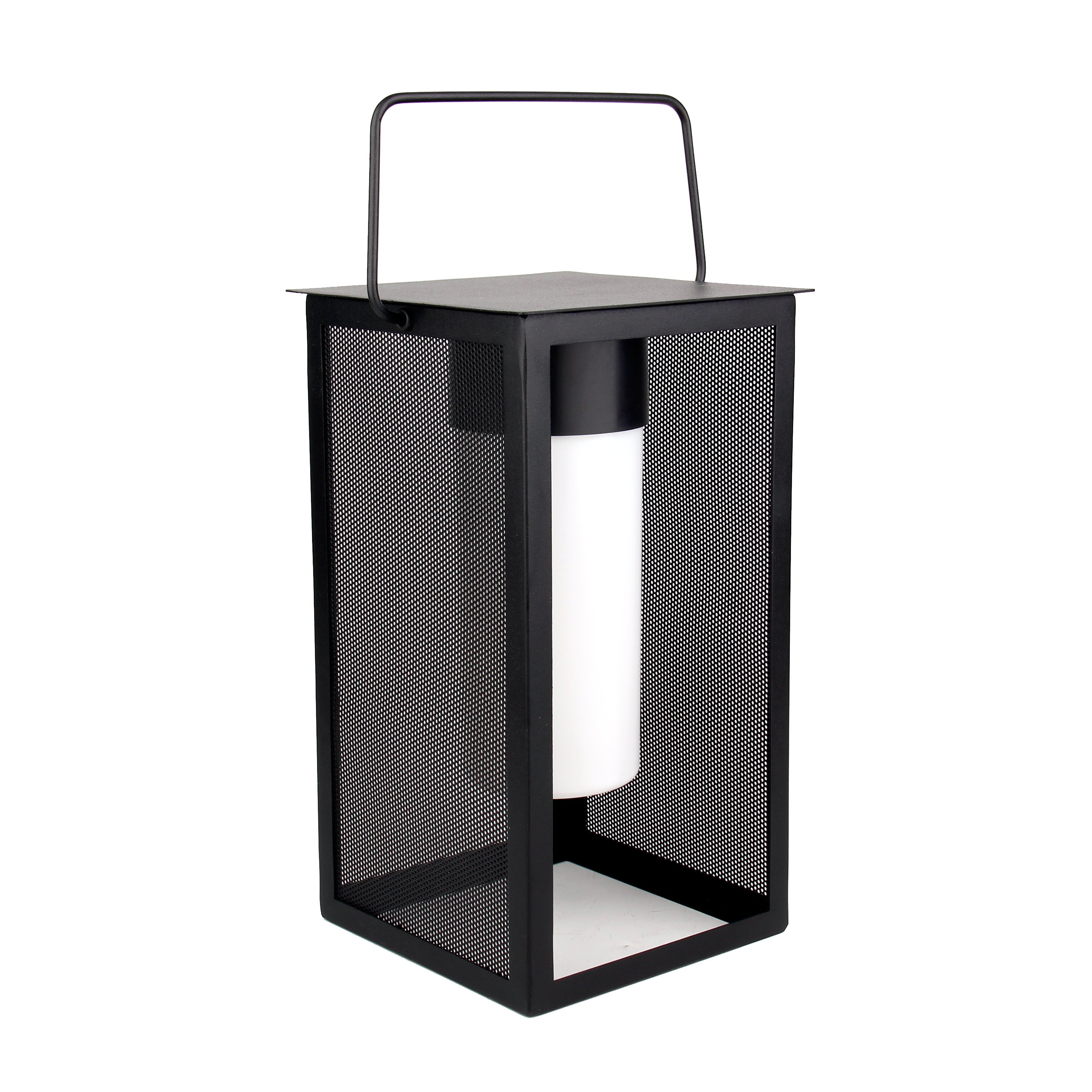 Lámpara de mesa LED Meshy INSPIRE con estructura negra luz neutra 4000K de pilas - 4