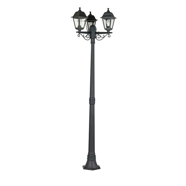 Lampione da giardino, Sima H 200 cm, nero, IP44