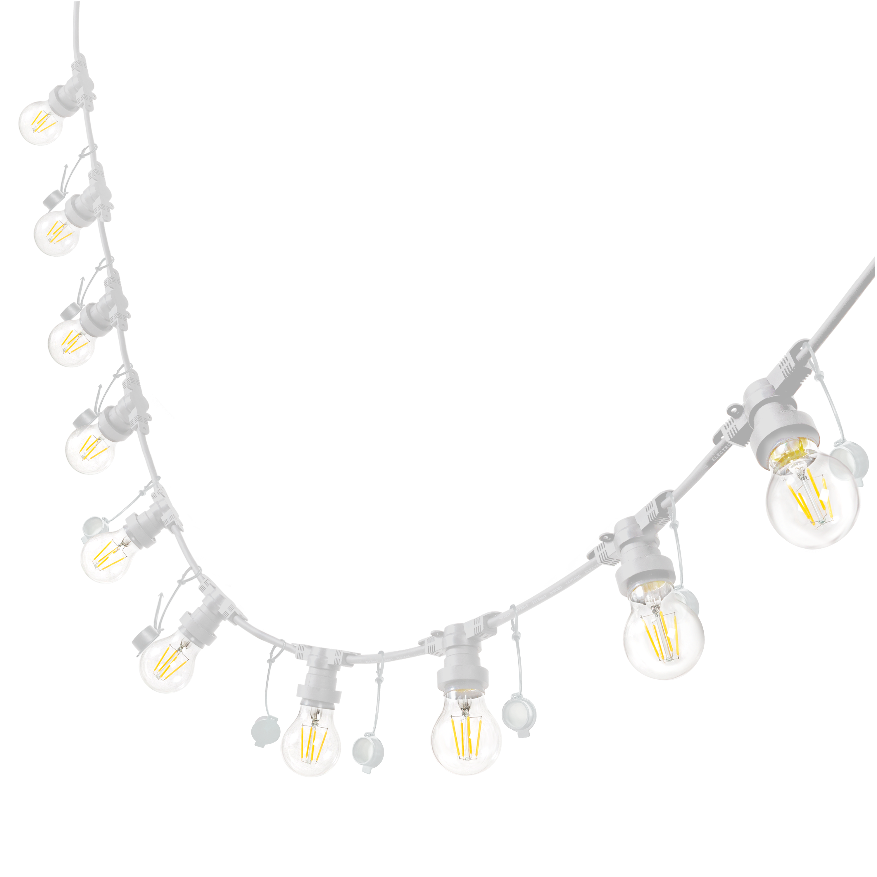 Guirnalda Segoya INSPIRE blanco 10 luces E27 5 metros extensible - 4