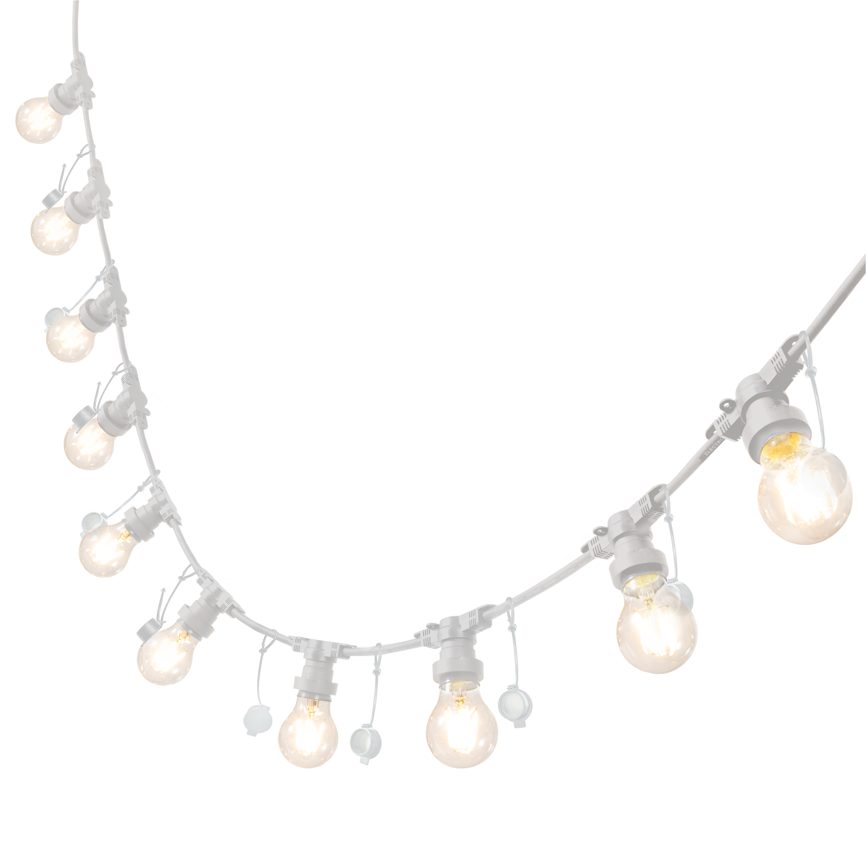 Guirnalda Segoya INSPIRE blanco 10 luces E27 5 metros extensible - 3