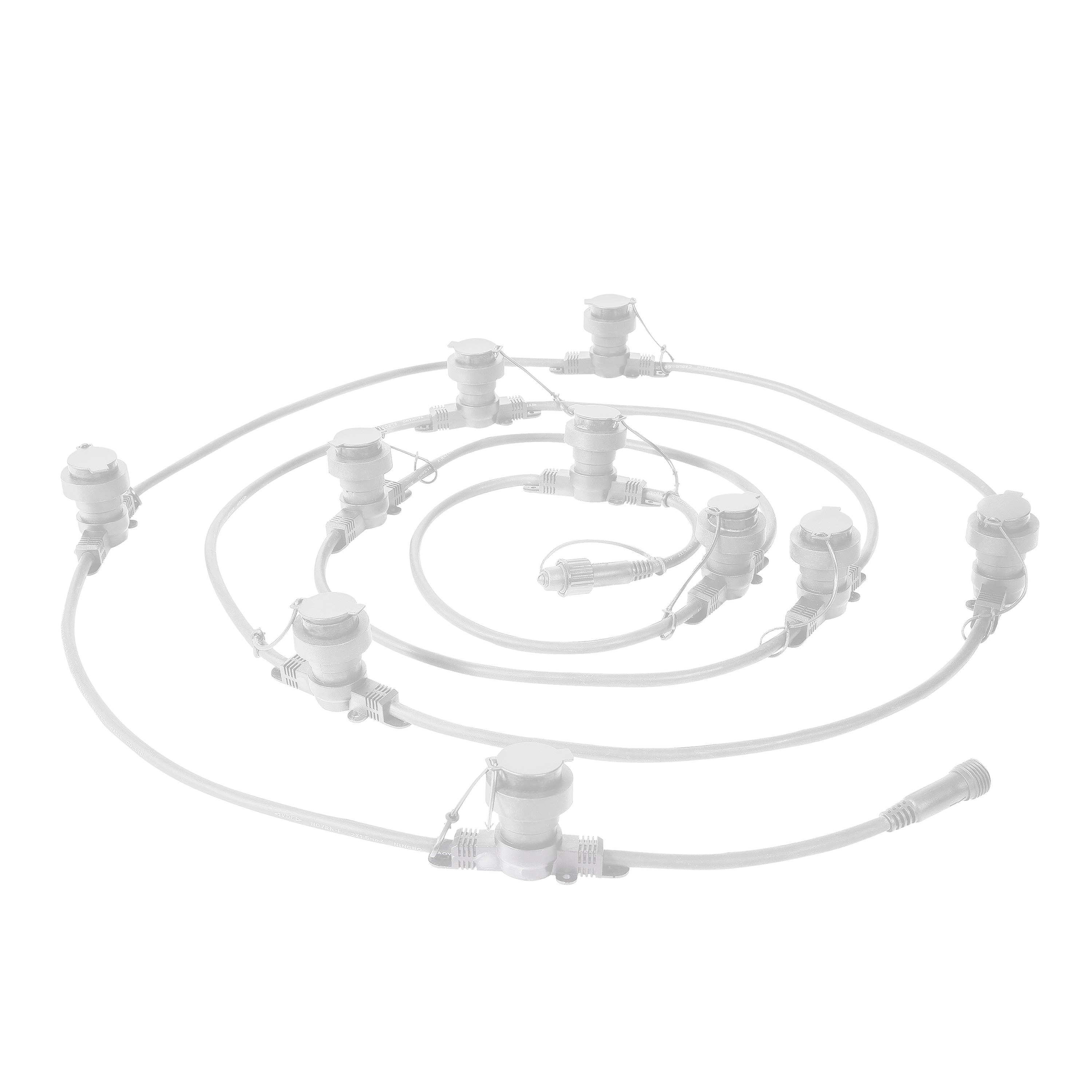 Guirnalda Segoya INSPIRE blanco 10 luces E27 5 metros extensible - 7