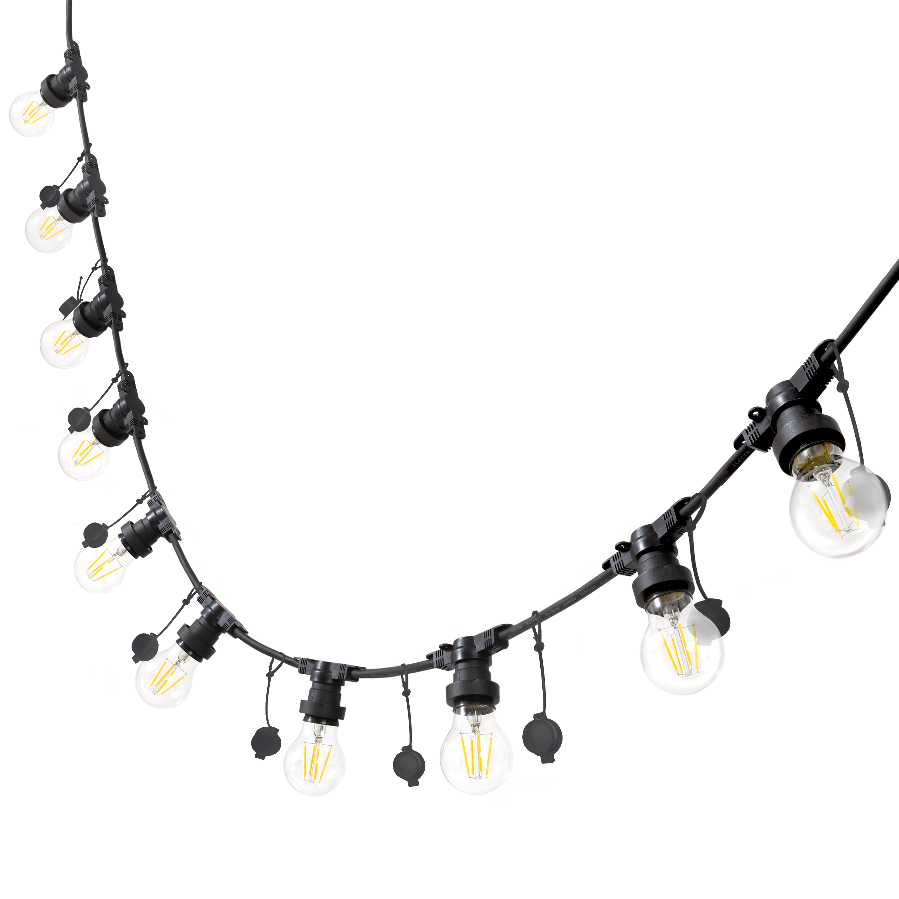 Grinalda Inspire segoya IP44 E27 10L 5m extensível preto - 2