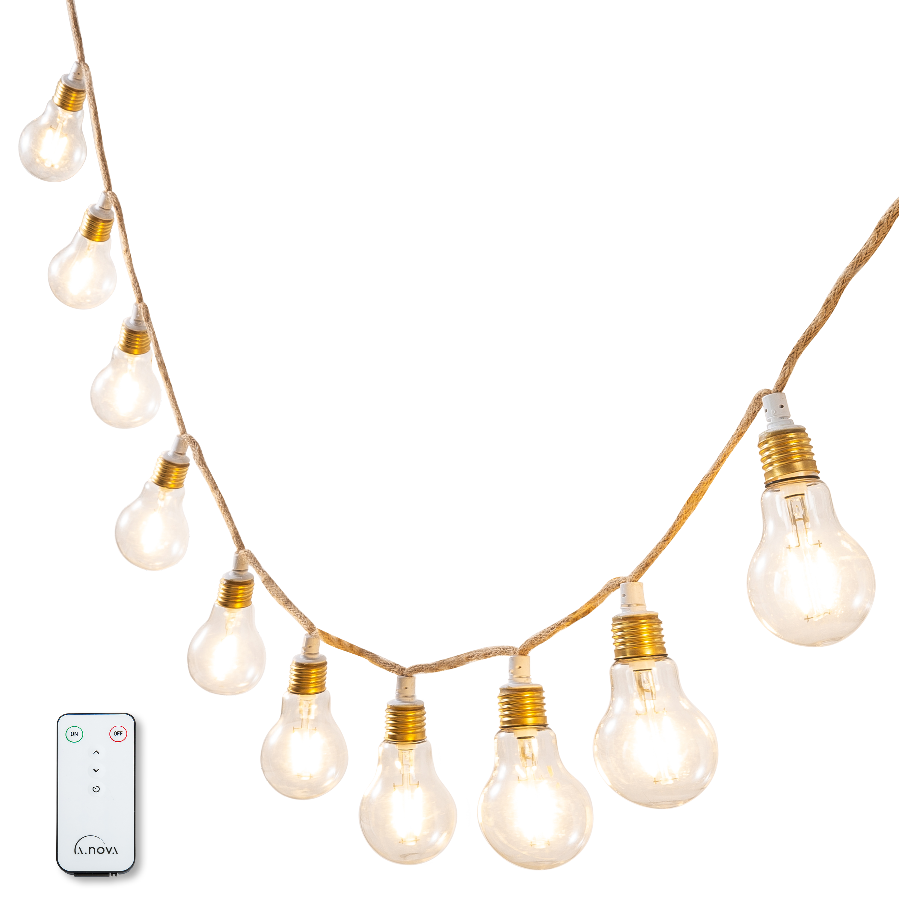 Guirlande extérieure 10ampoules LED blanc chaud intensité variable Minta INSPIRE - 3