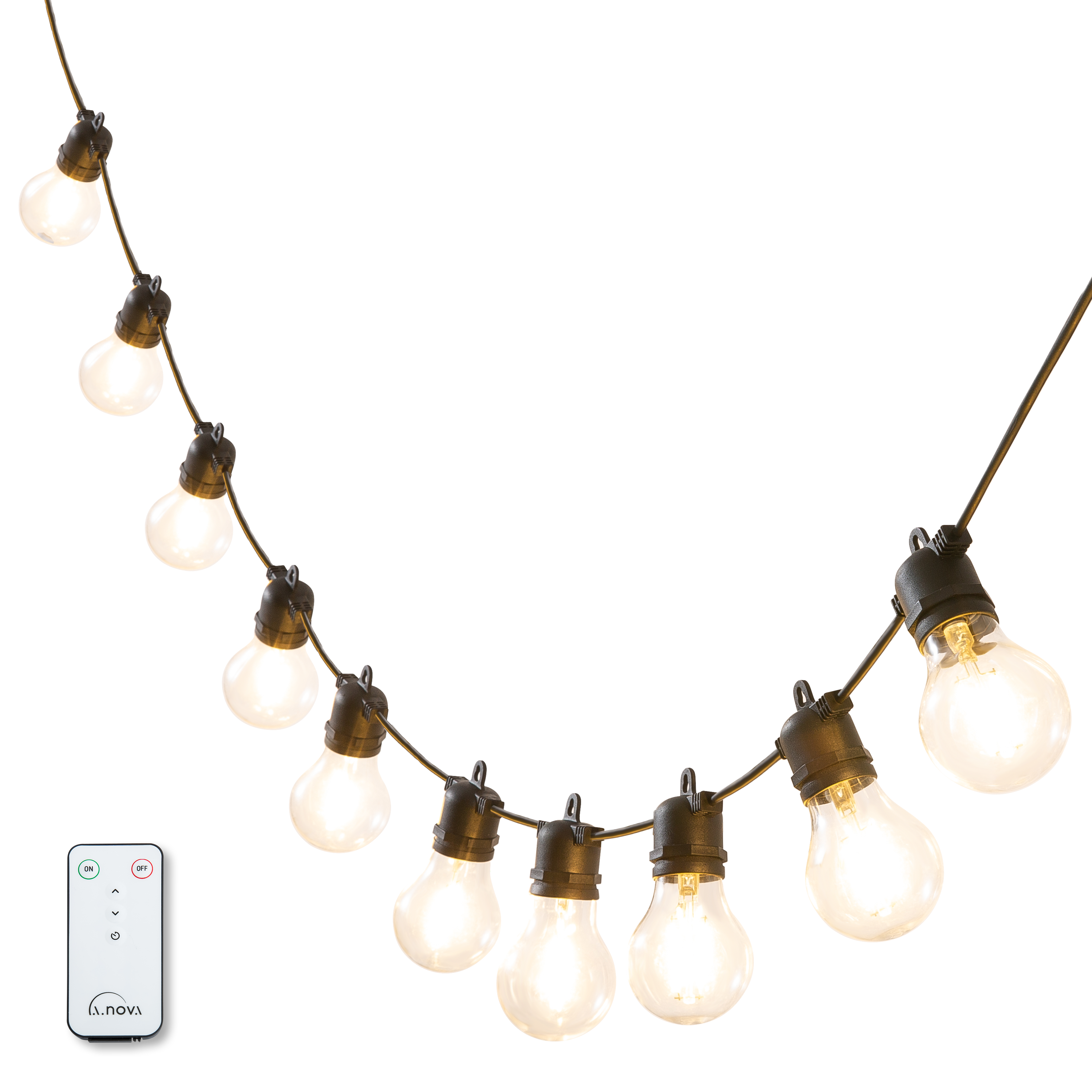 Guirnalda led Minta INSPIRE 10 luces negra con mando - 2