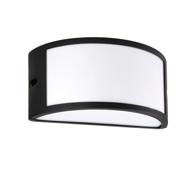 Applique moderno da esterno Silvia nero IP44 E27 INSPIRE