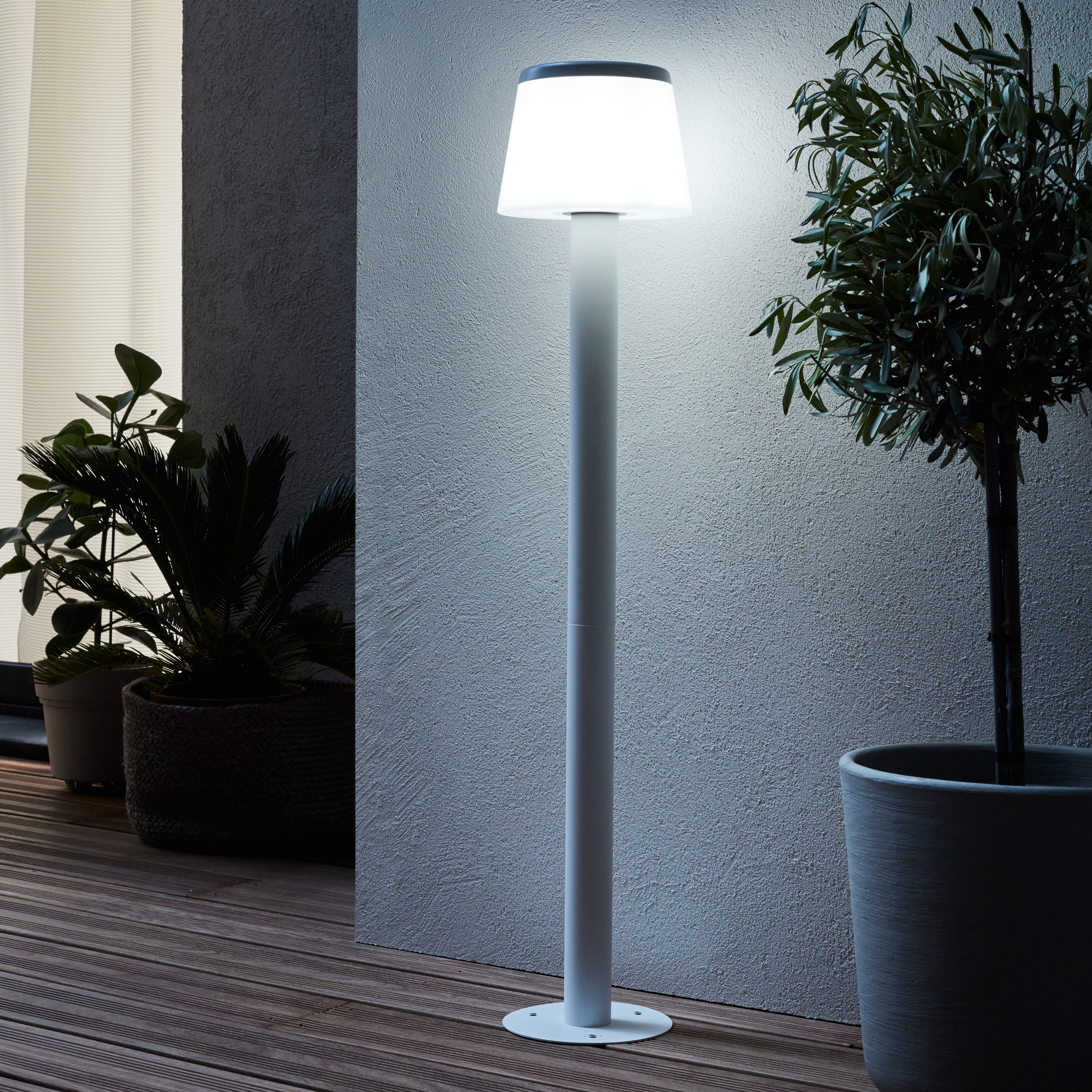 Lampione da giardino, AYOS H 100 cm, bianco, IP44 INSPIRE - 6