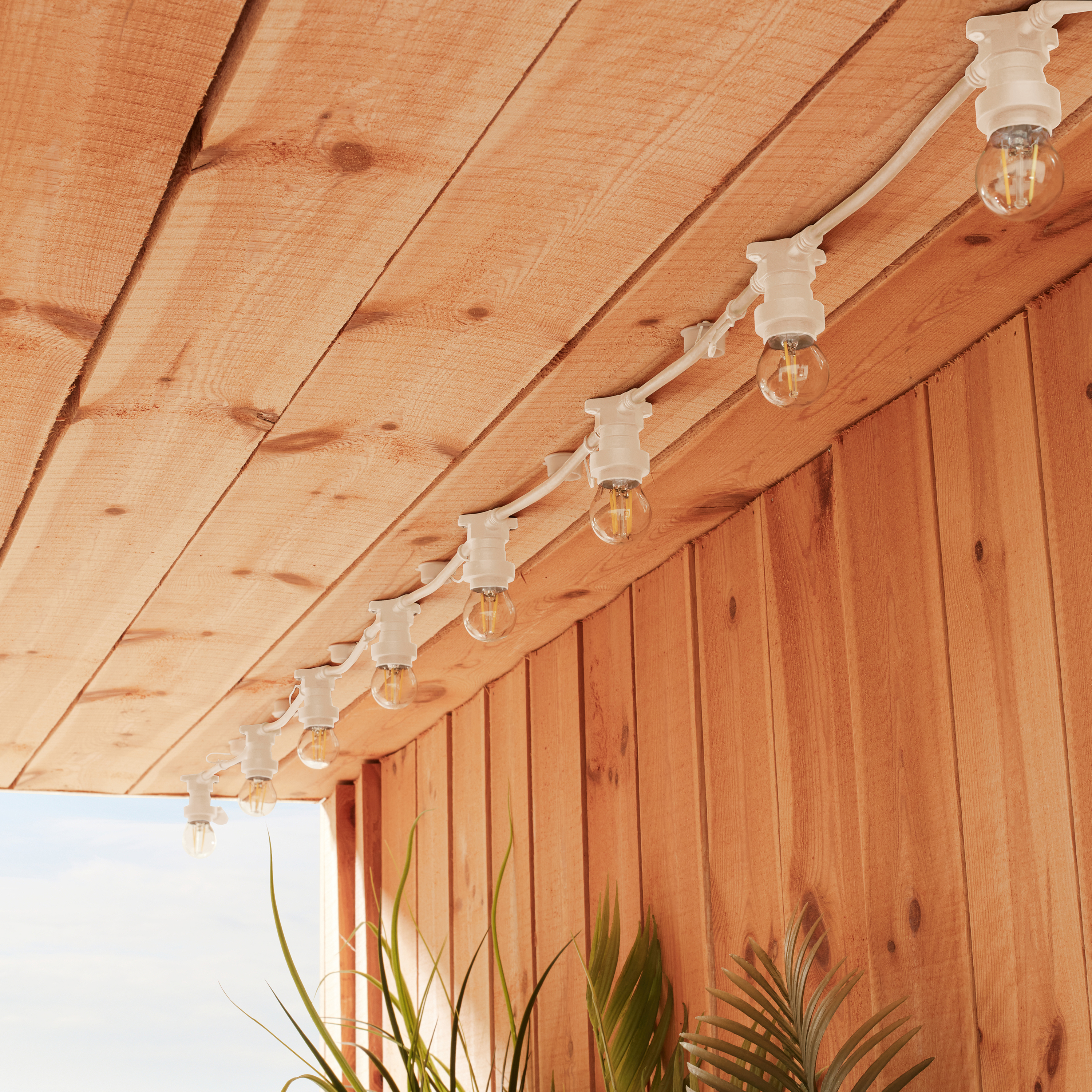 Guirnalda Segoya INSPIRE blanco 10 luces E27 5 metros extensible - 2