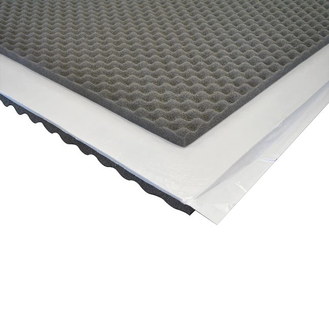 Leroymerlin Pannello fonoassorbente autoadesivo bugnato 1 x 1 m Sp 30 mm 1 mq